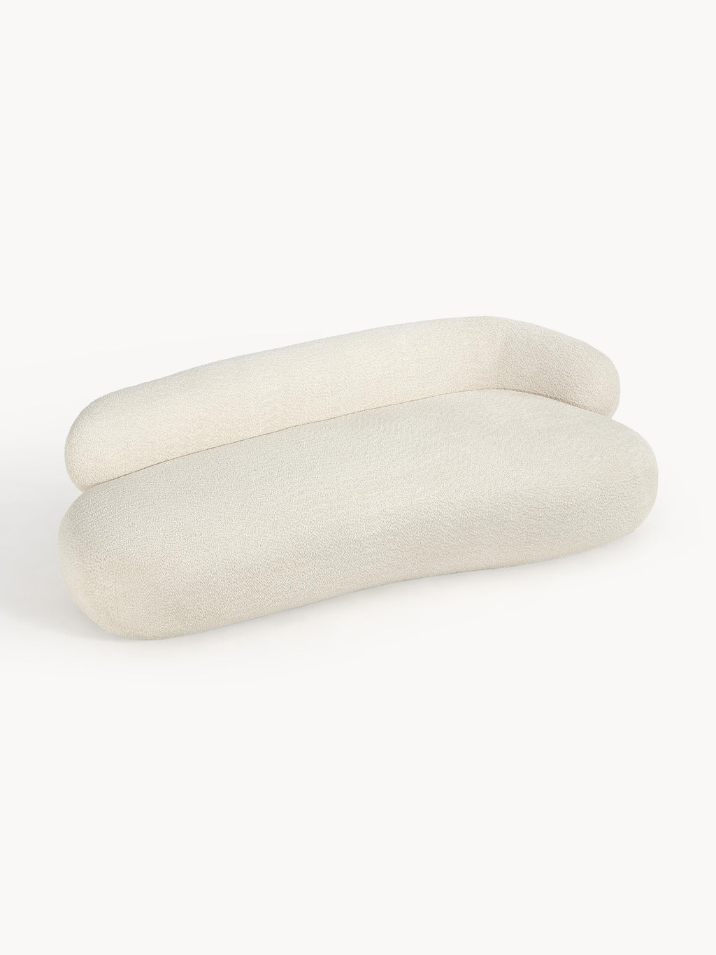 Sofa Alba (3-Sitzer) aus Teddy-Bouclé
