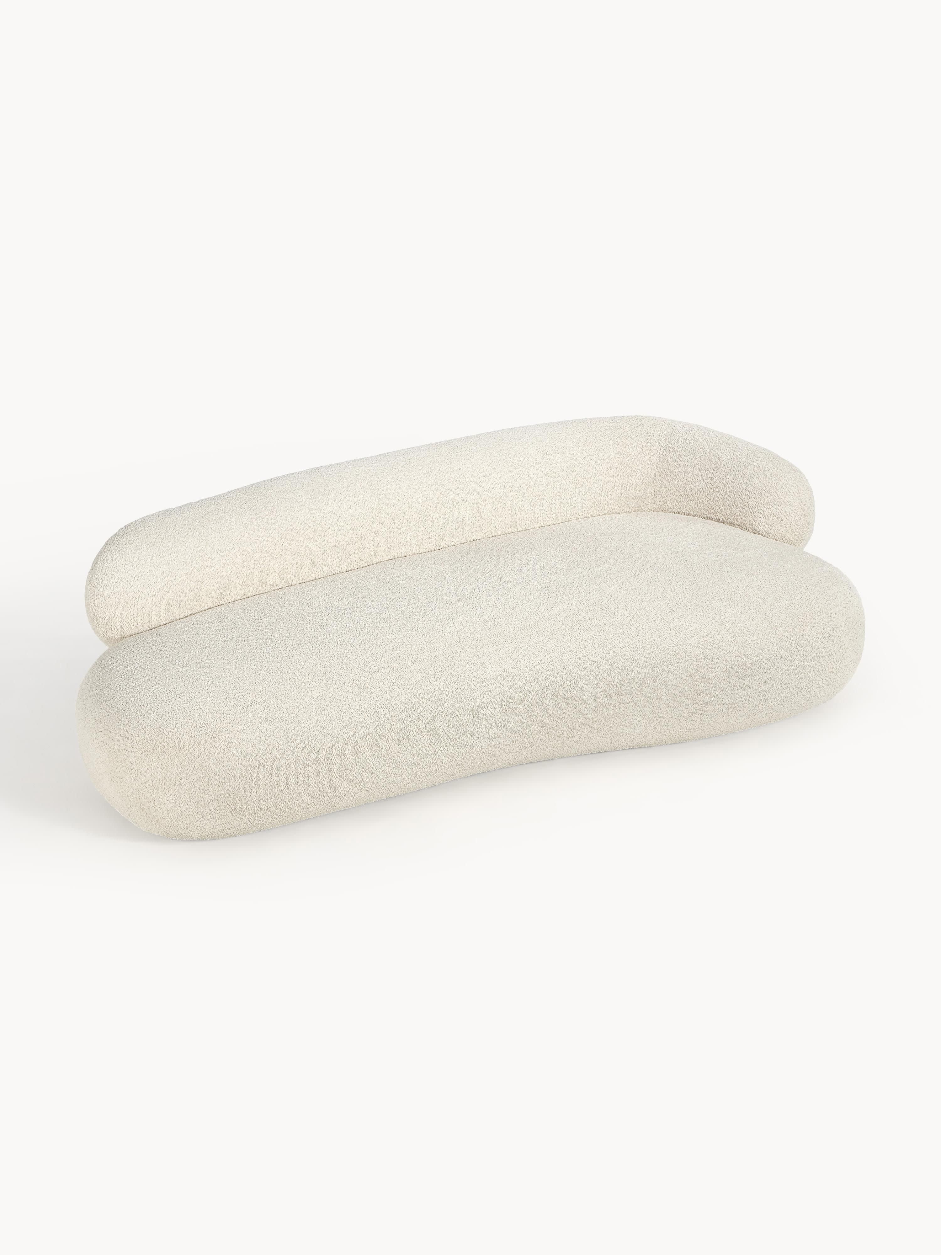 Sofa Alba (3-Sitzer) aus Teddy-Bouclé