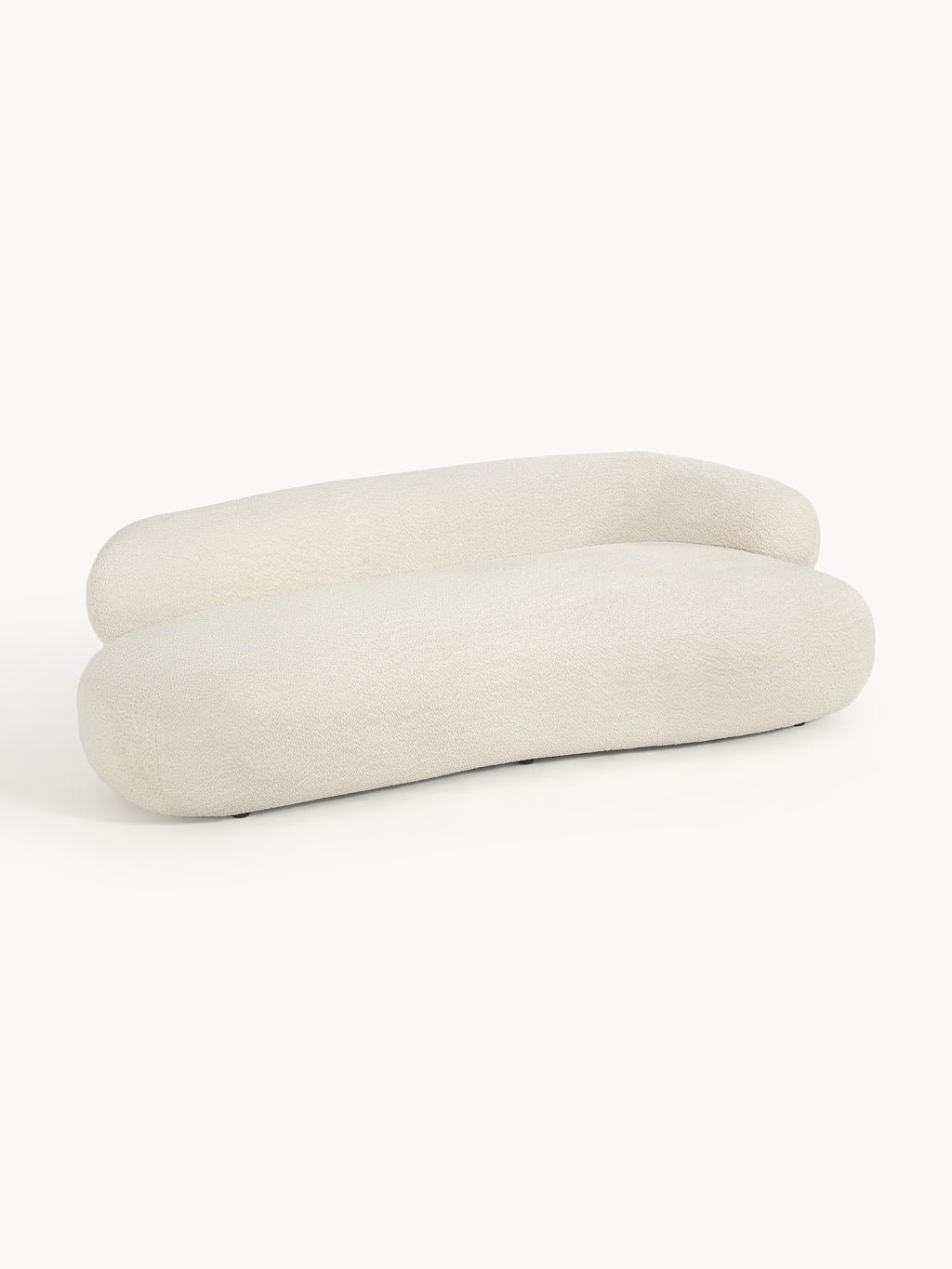 Sofa Alba (3-Sitzer) aus Teddy-Bouclé