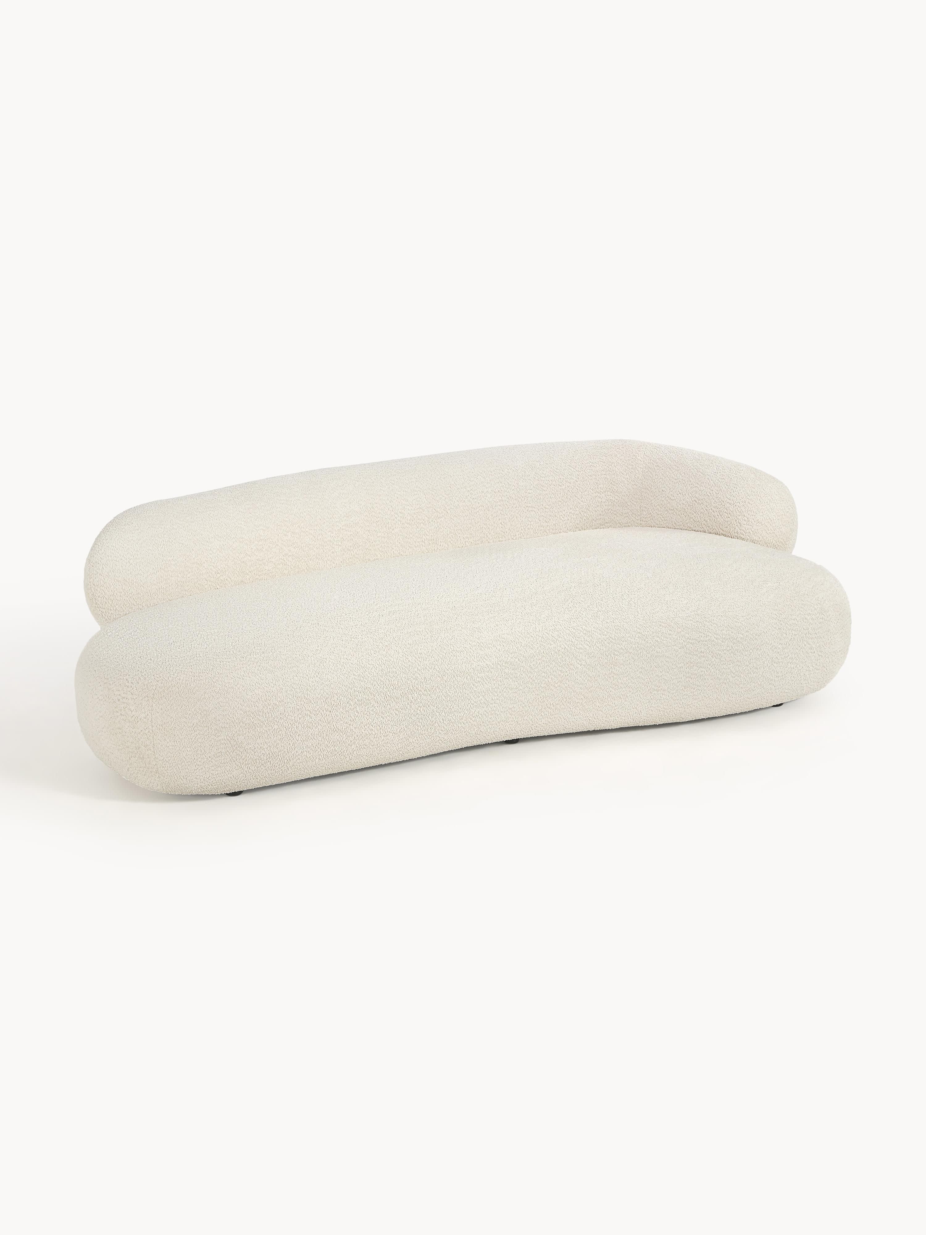 Sofa Alba (3-Sitzer) aus Teddy-Bouclé