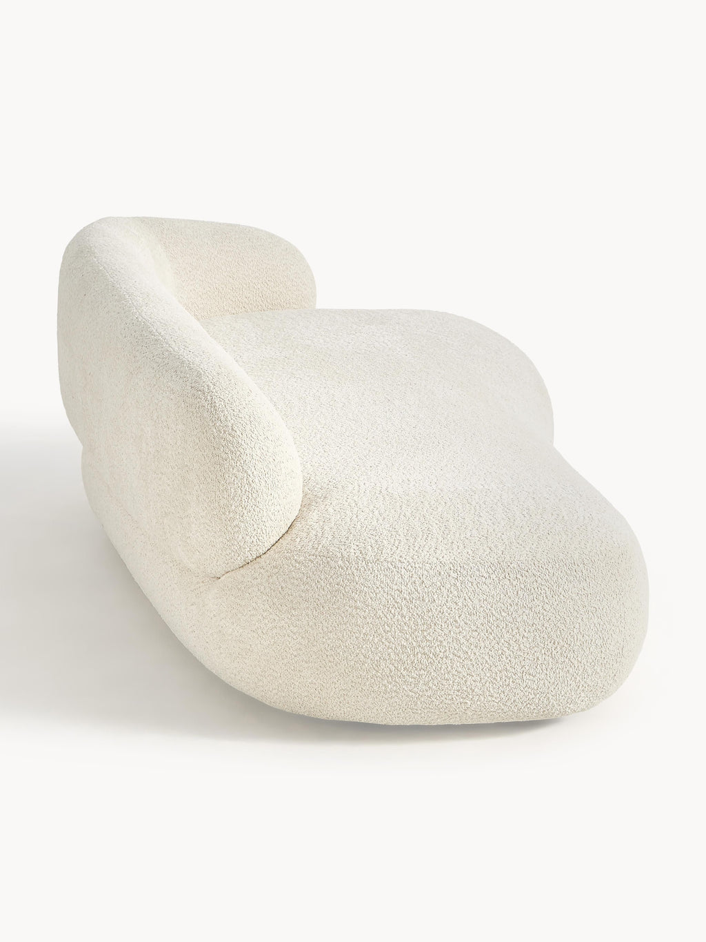 Sofa Alba (3-Sitzer) aus Teddy-Bouclé