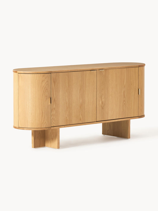 Galeriebild 1 - Holz-Sideboard Zumi mit abgerundeten Ecken