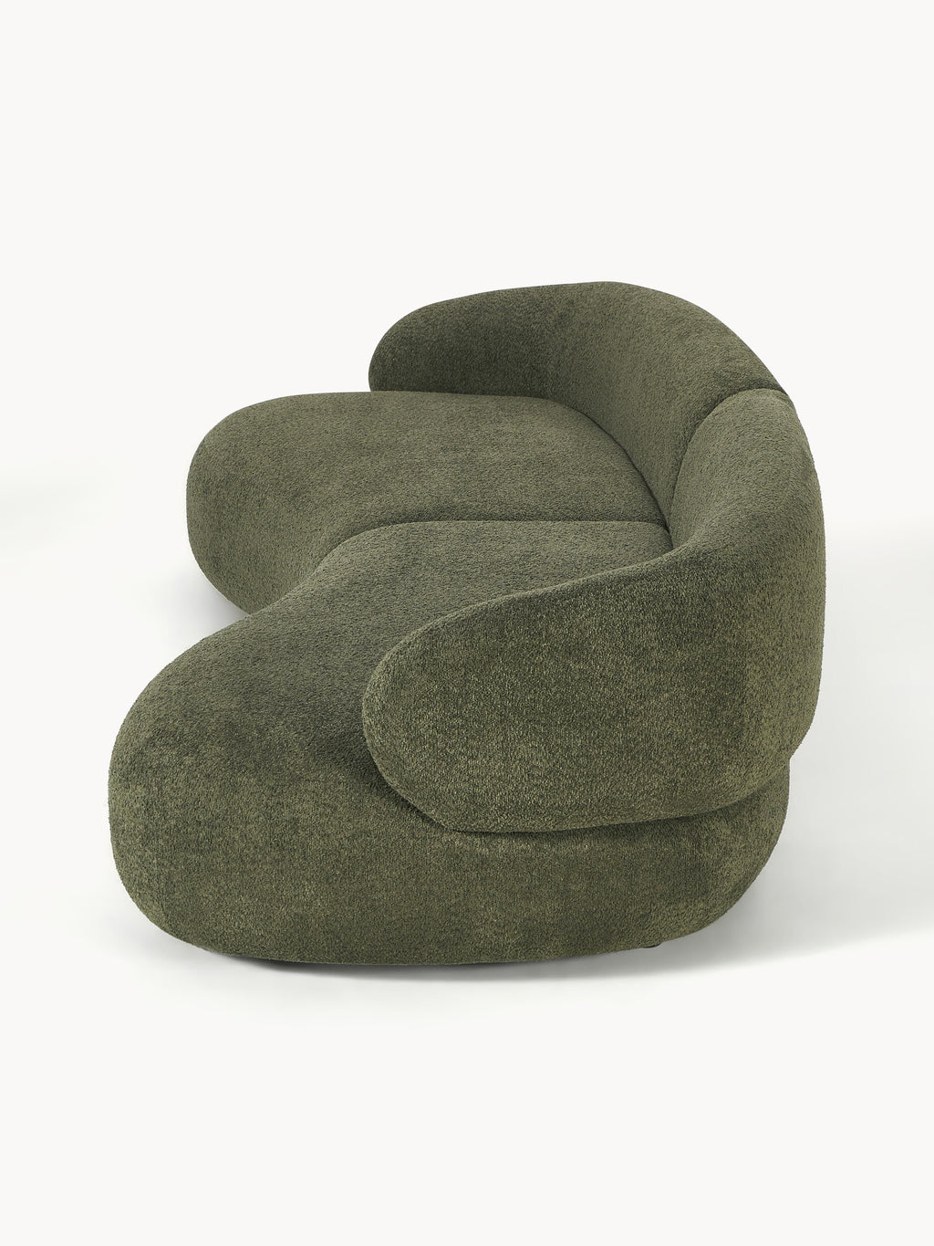 Sofa Alba (4-Sitzer) aus Teddy-Bouclé