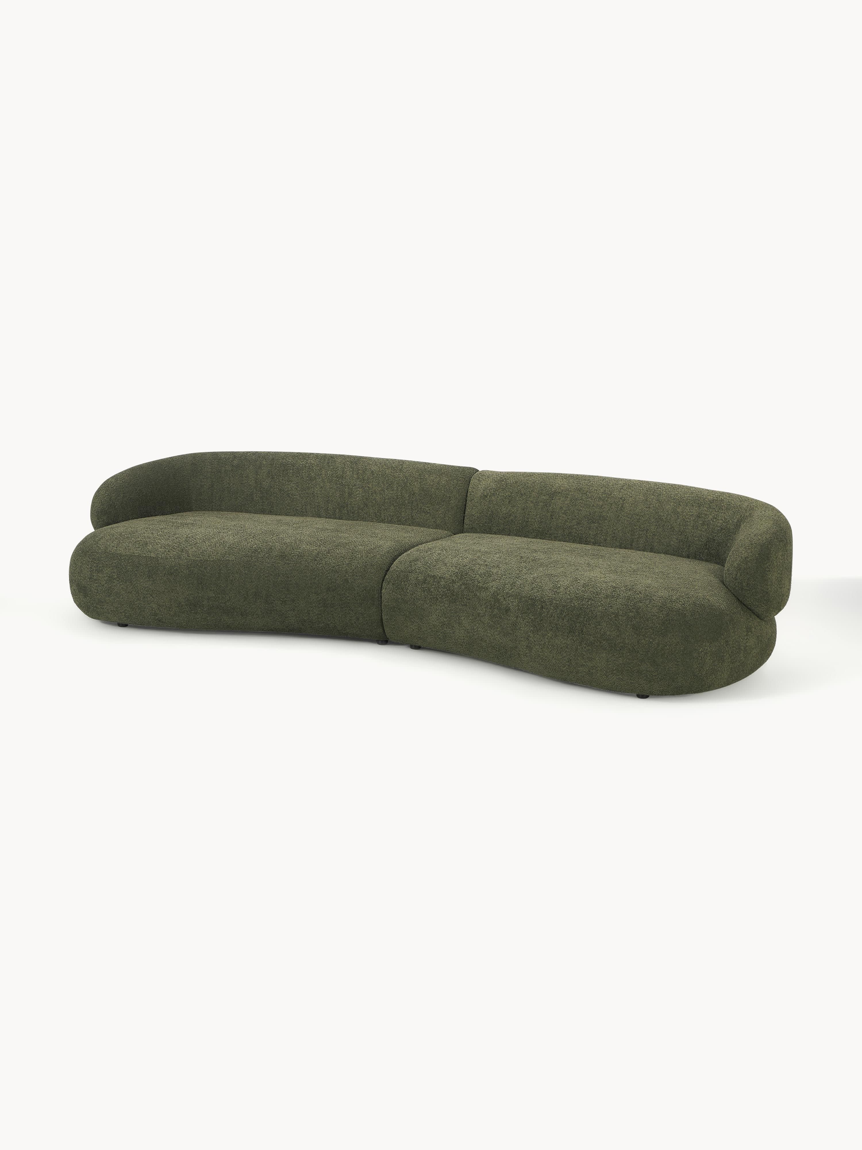 Sofa Alba (4-Sitzer) aus Teddy-Bouclé