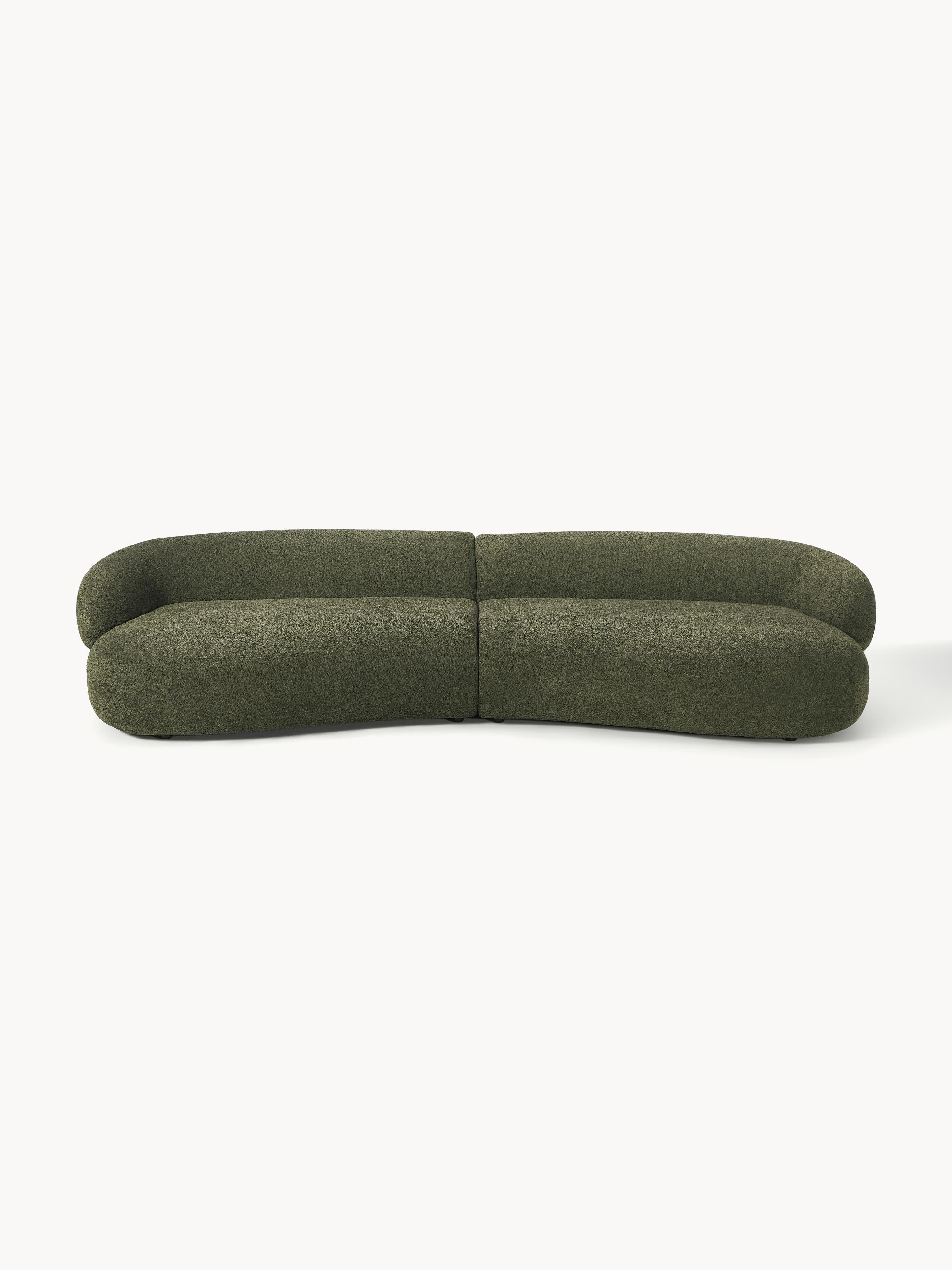 Galeriebild 1 - Sofa Alba (4-Sitzer) aus Teddy-Bouclé