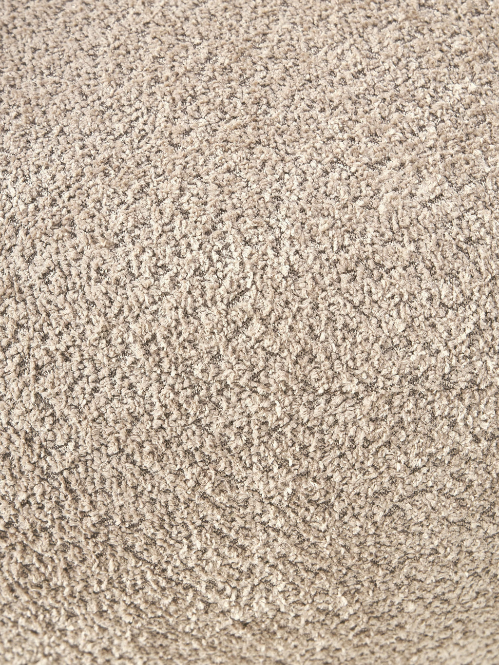 XL-Hocker Alba aus Teddy-Bouclé