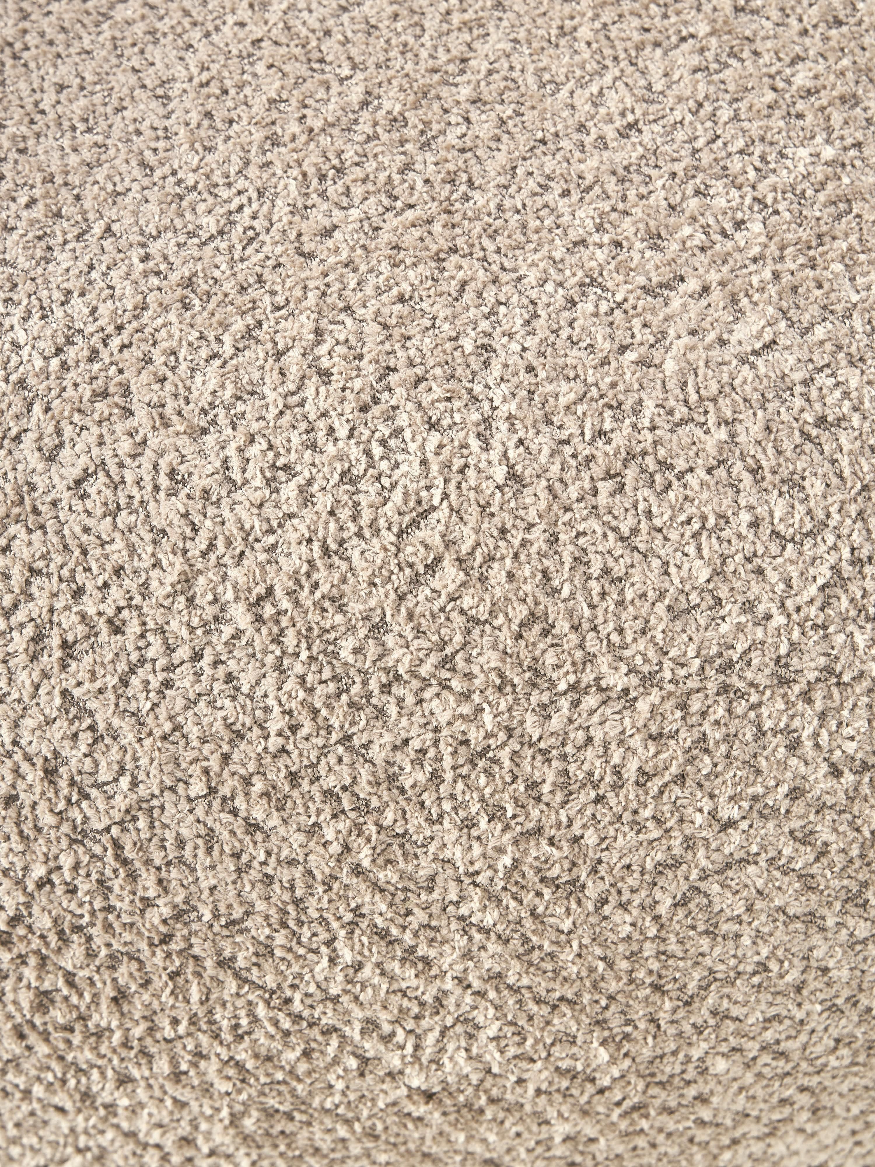 XL-Hocker Alba aus Teddy-Bouclé