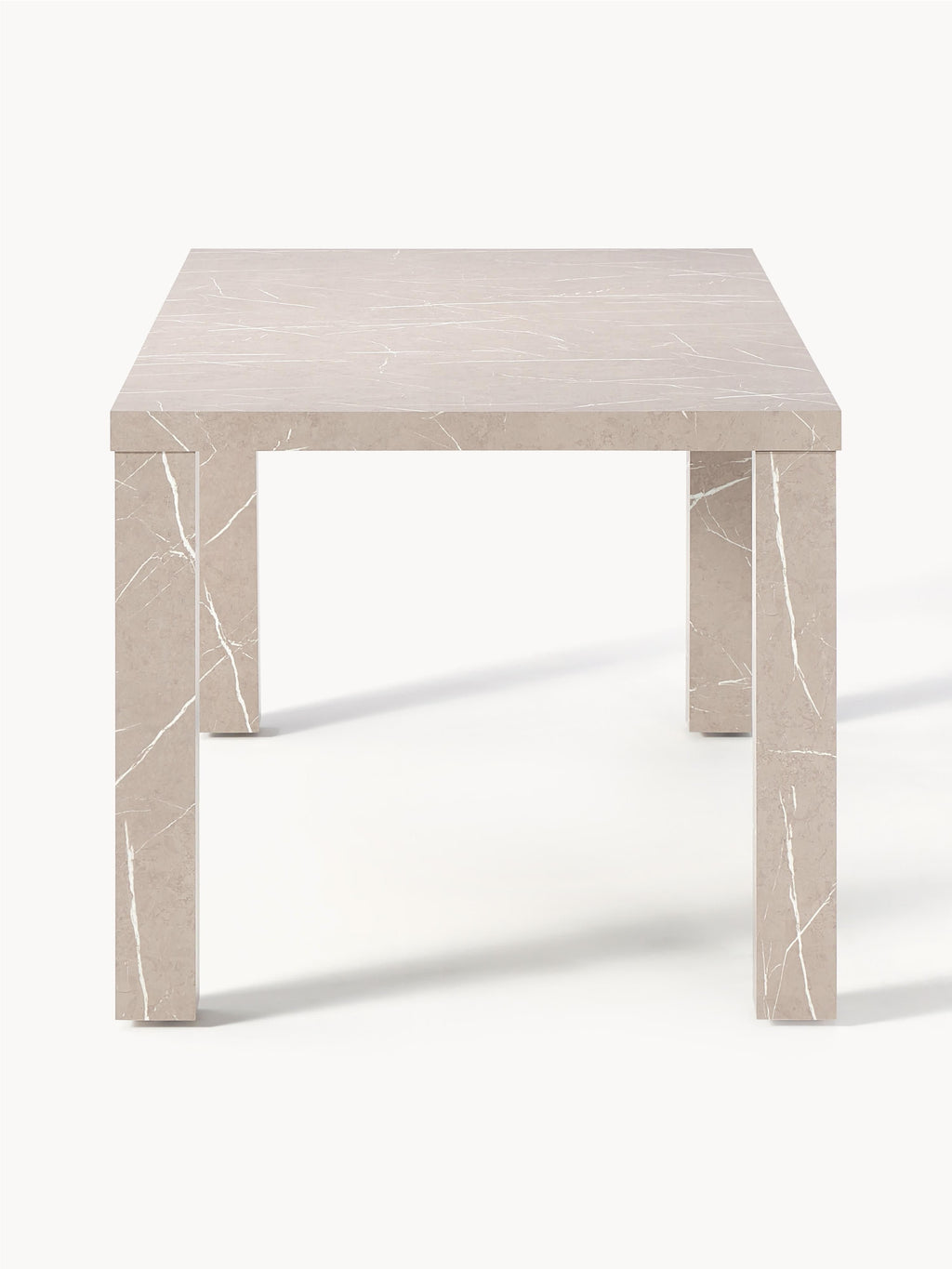 Esstisch Carl in Marmor-Optik, 180 x 90 cm