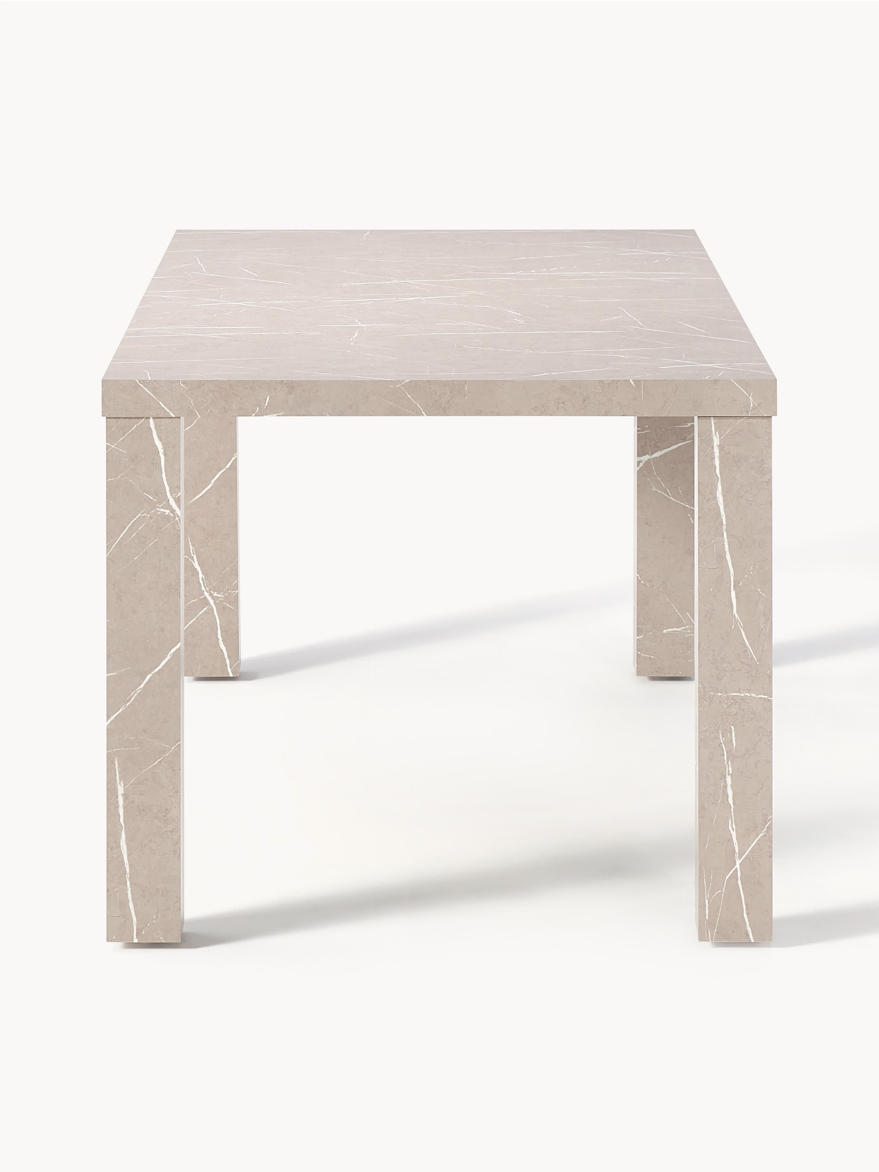 Esstisch Carl in Marmor-Optik, 180 x 90 cm