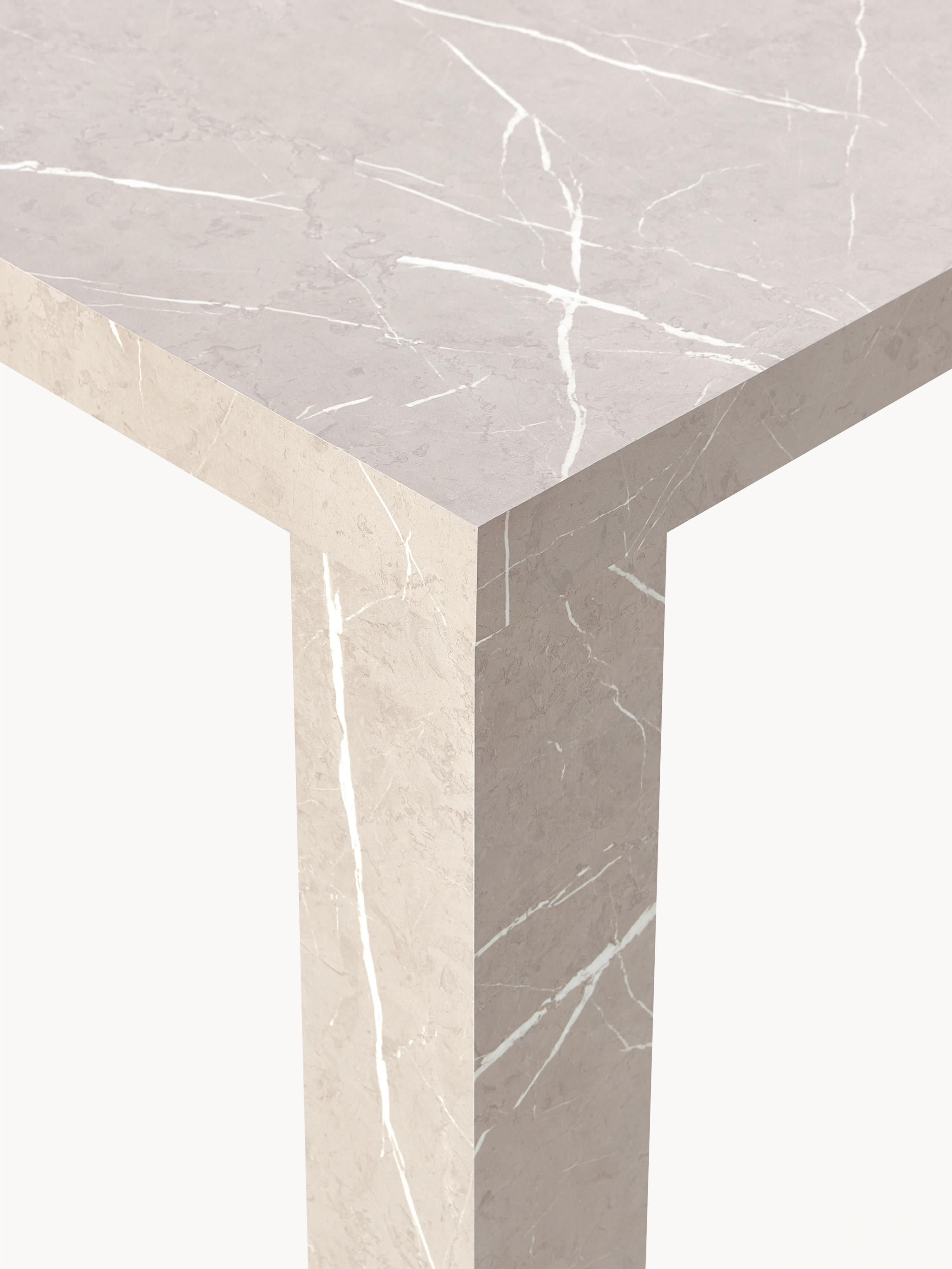 Esstisch Carl in Marmor-Optik, 180 x 90 cm