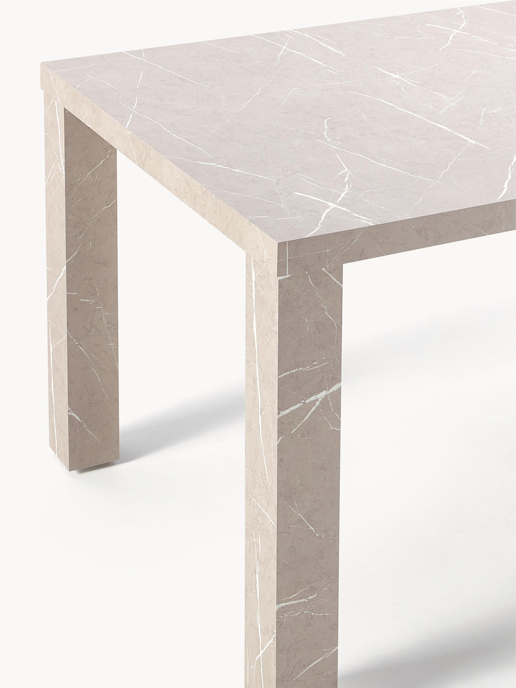 Esstisch Carl in Marmor-Optik, 180 x 90 cm