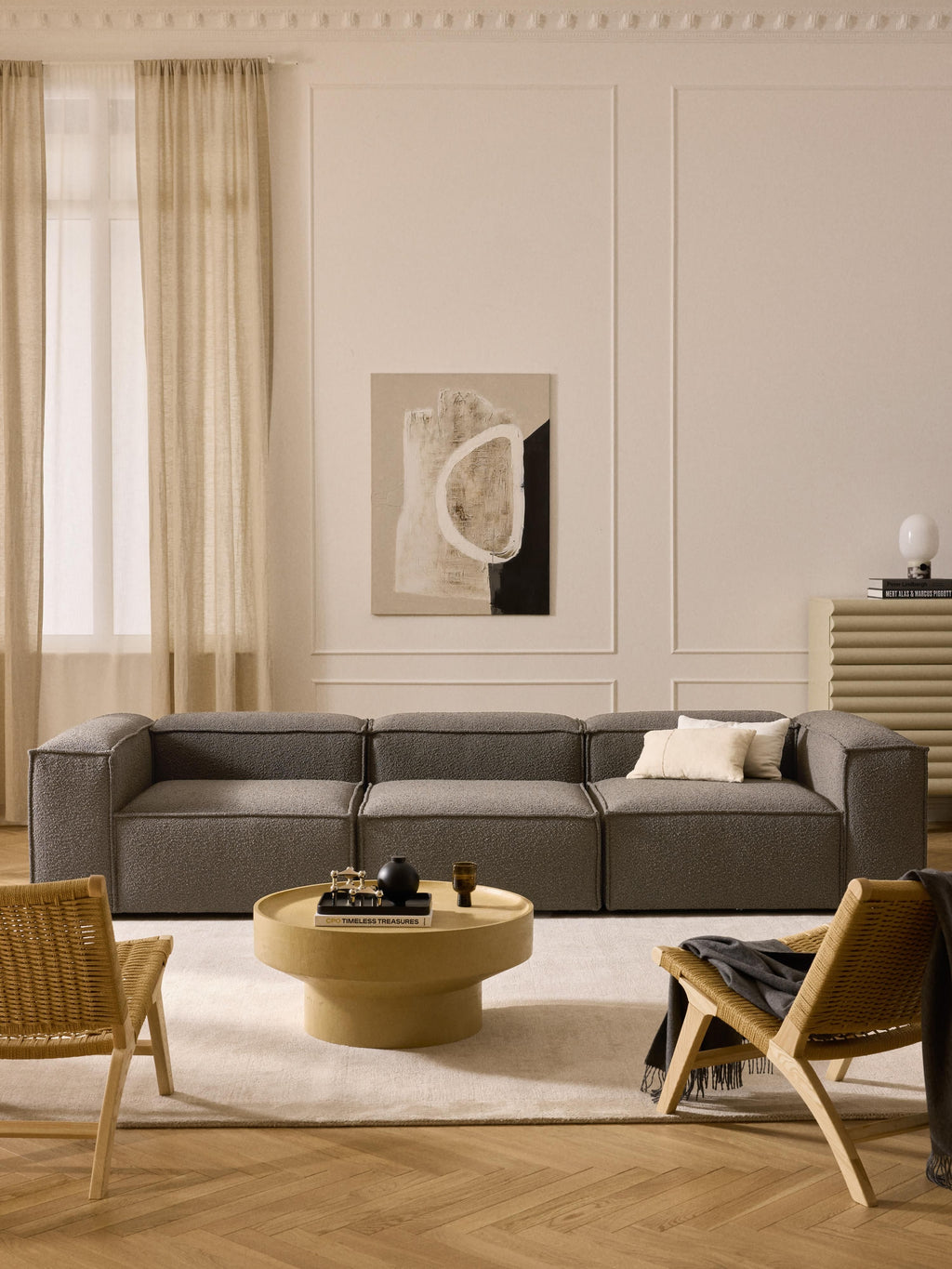 Modulares Sofa Lennon (4-Sitzer) aus Bouclé