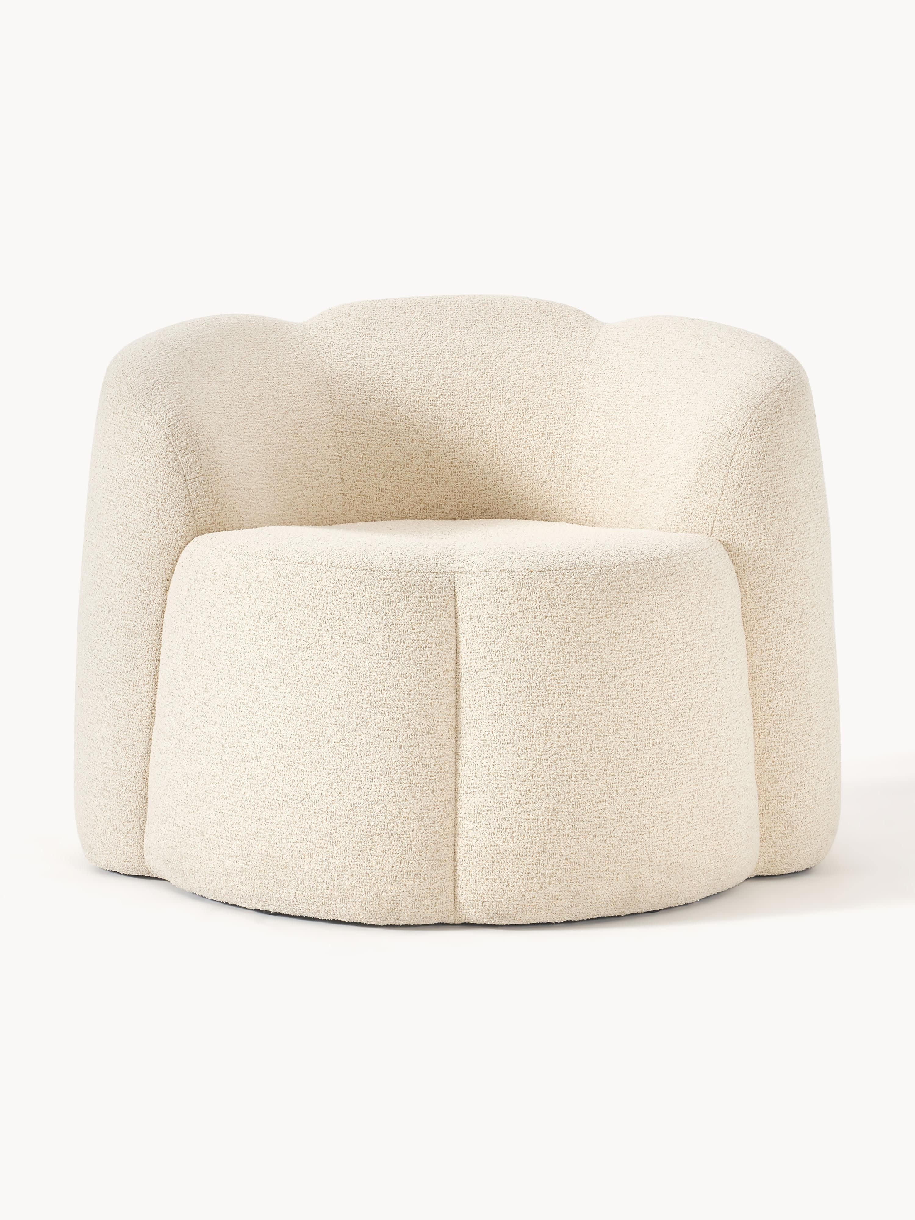 Bouclé-Loungesessel Fleur