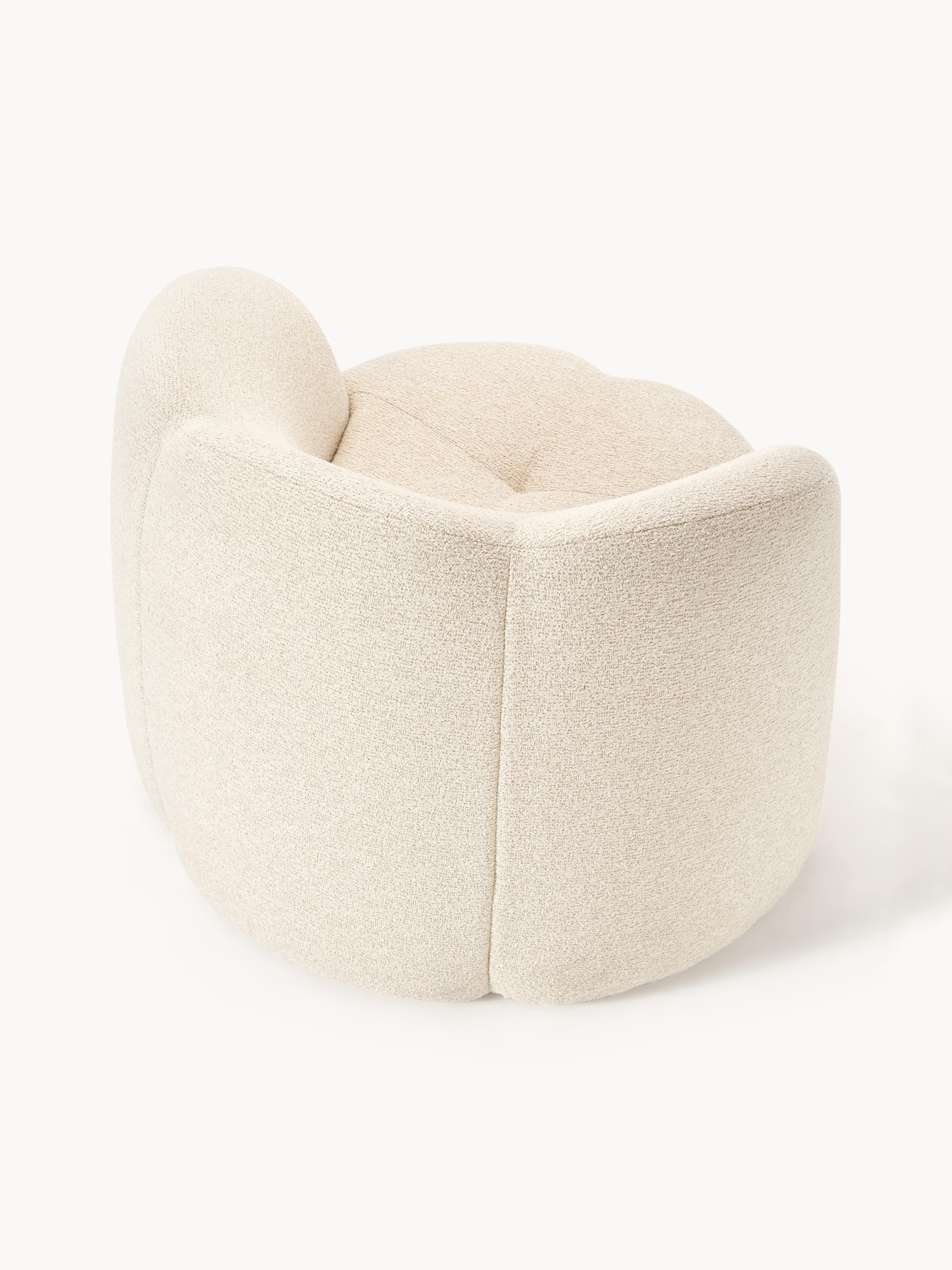 Bouclé-Loungesessel Fleur
