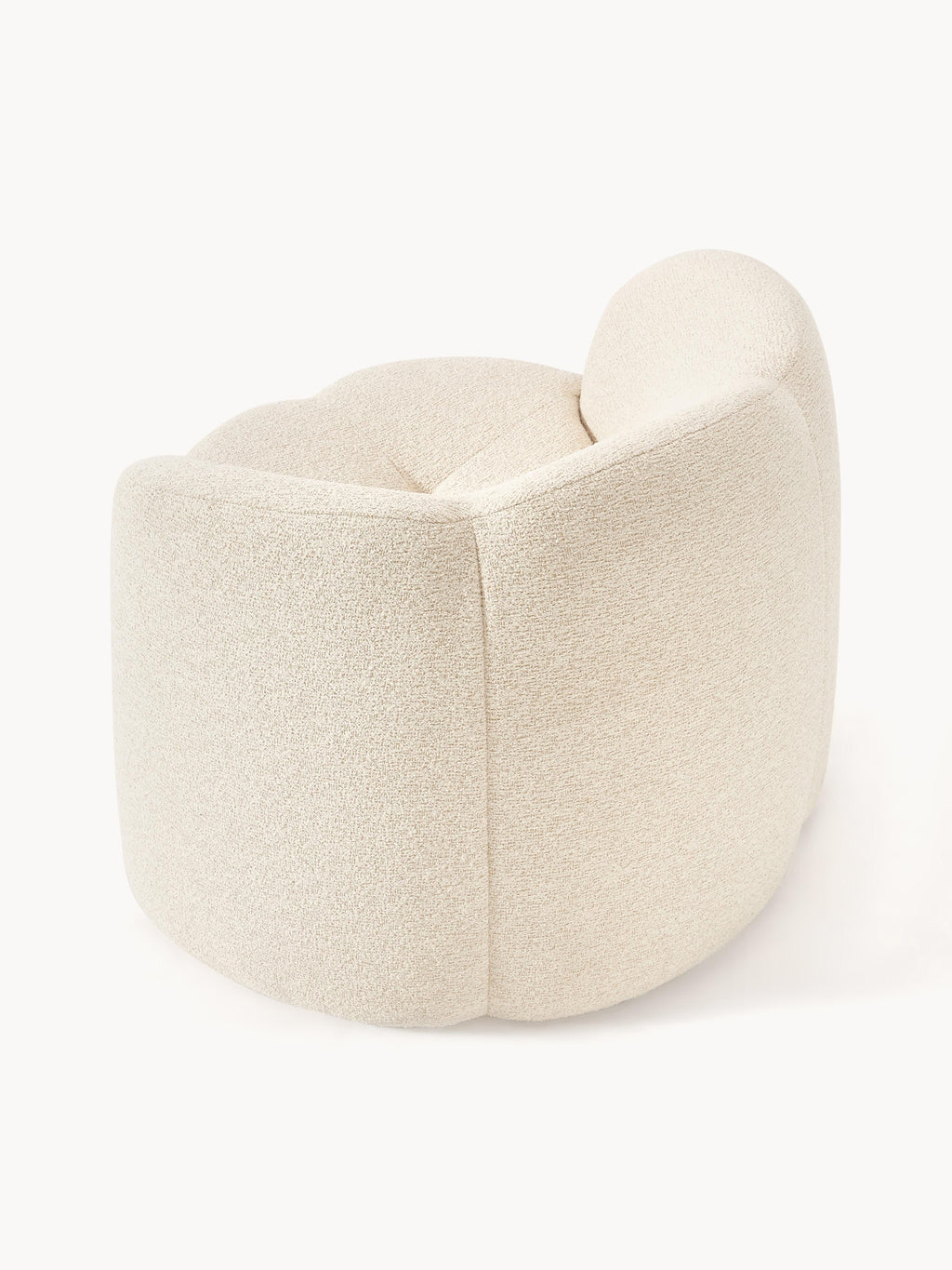 Bouclé-Loungesessel Fleur