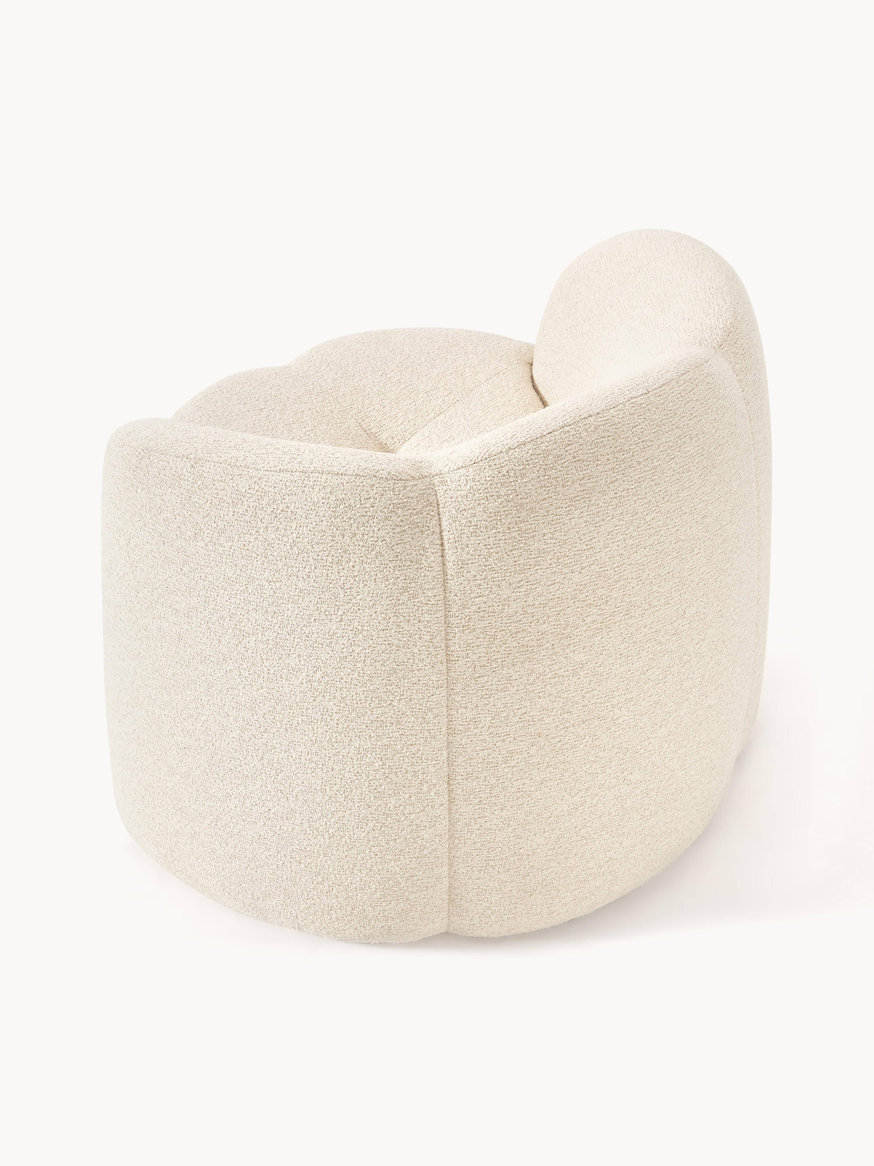 Bouclé-Loungesessel Fleur