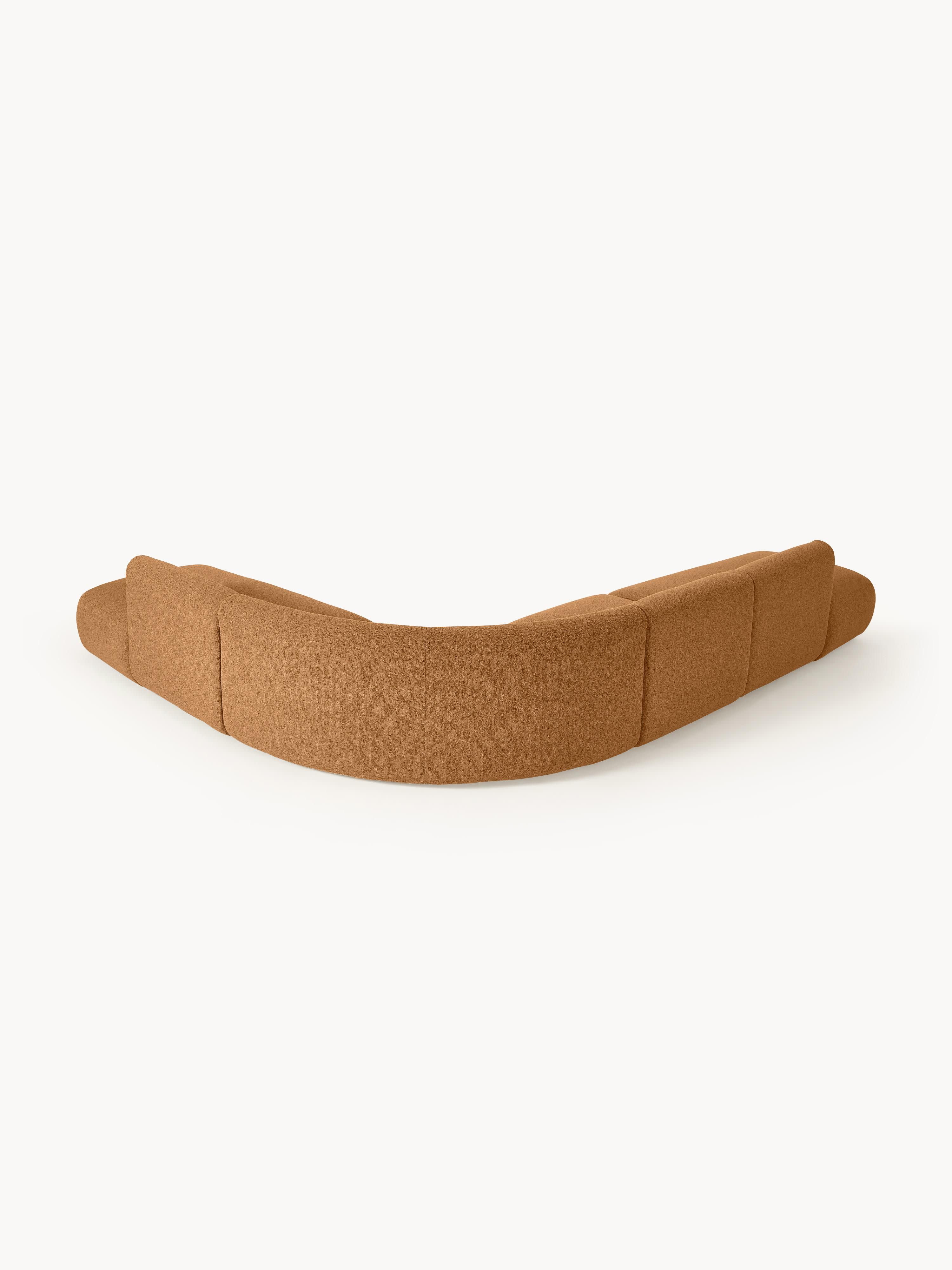 Modulares Bouclé-Ecksofa Sofia (4-Sitzer)