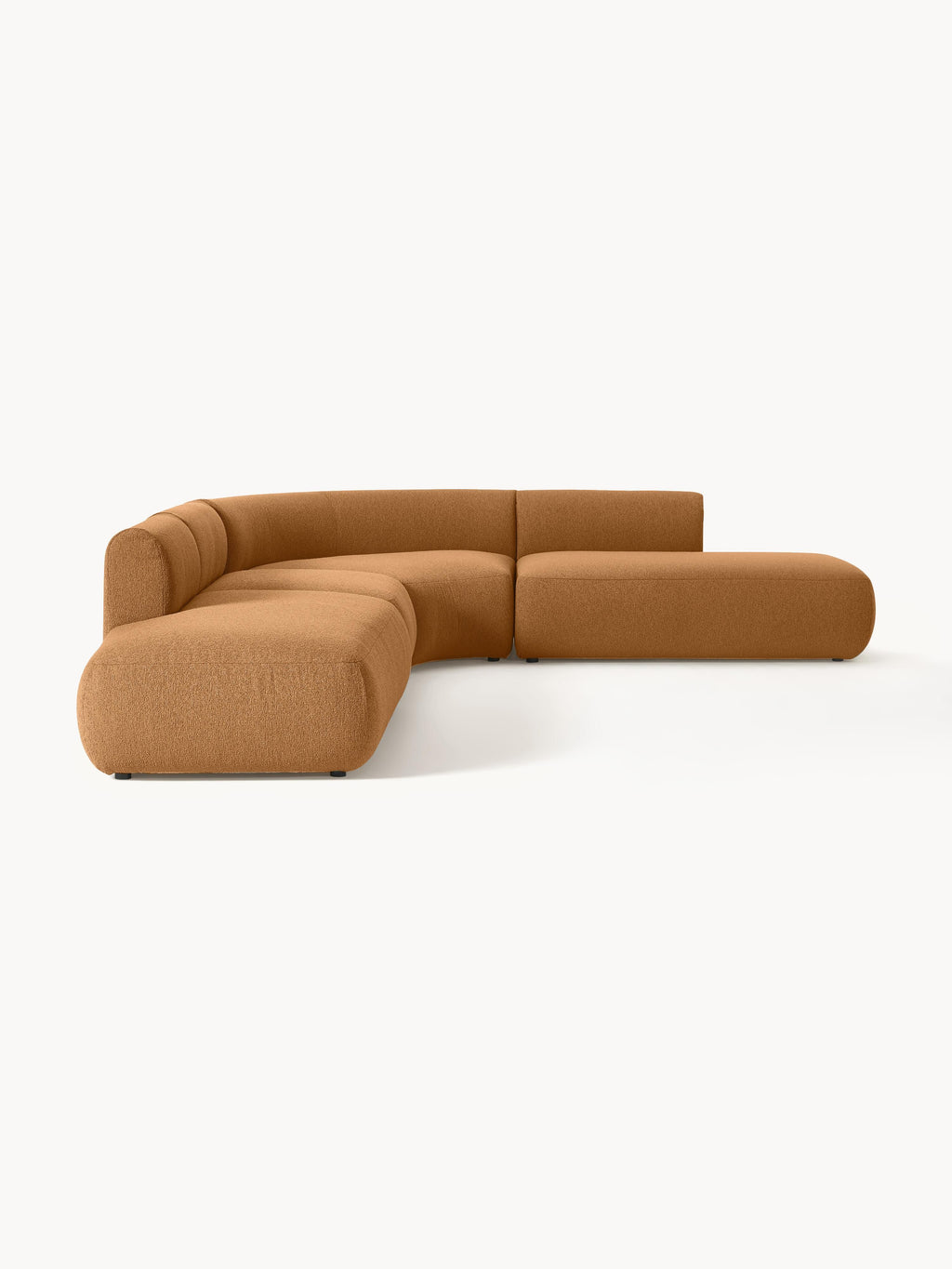Modulares Bouclé-Ecksofa Sofia (4-Sitzer)