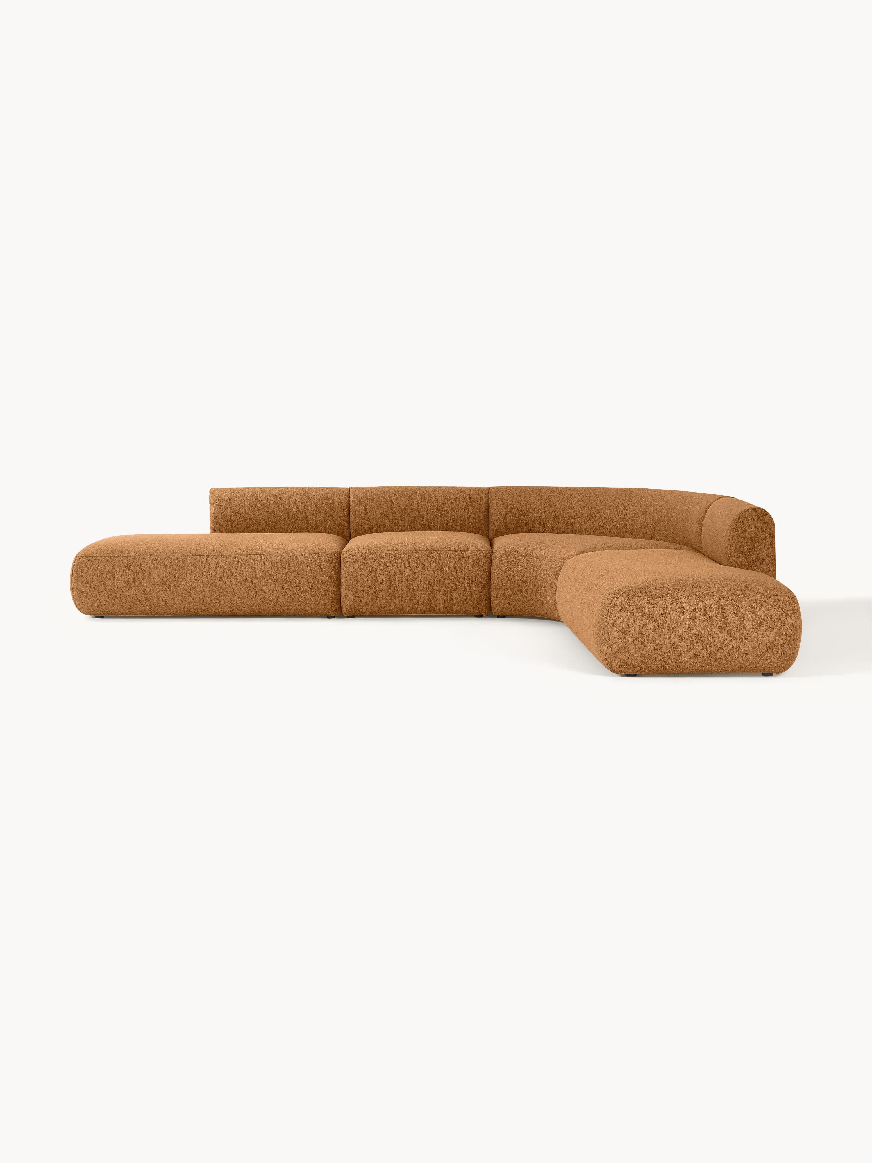 Galeriebild 1 - Modulares Bouclé-Ecksofa Sofia (4-Sitzer)