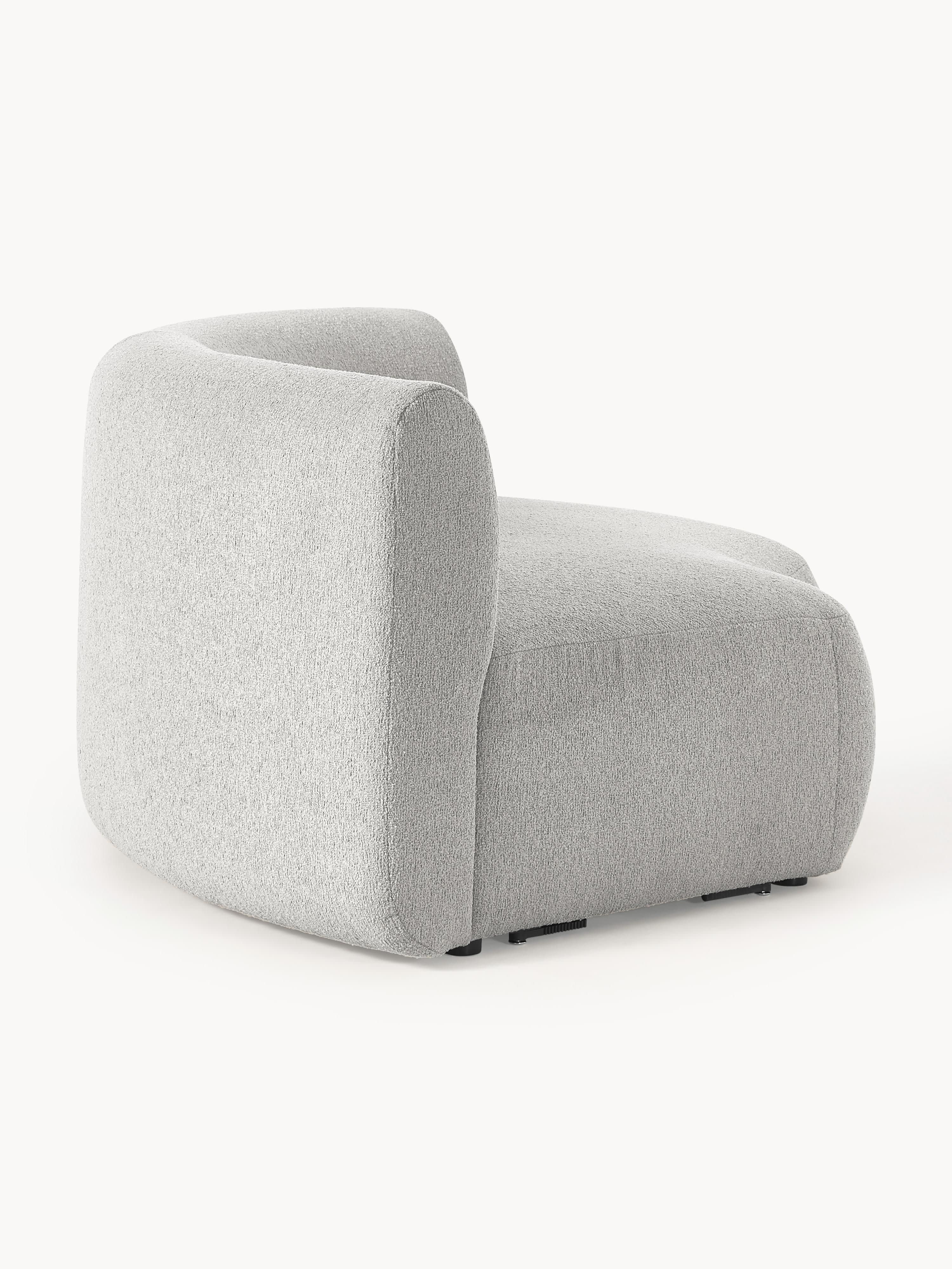 Rundes Bouclé-Eckmodul Sofia