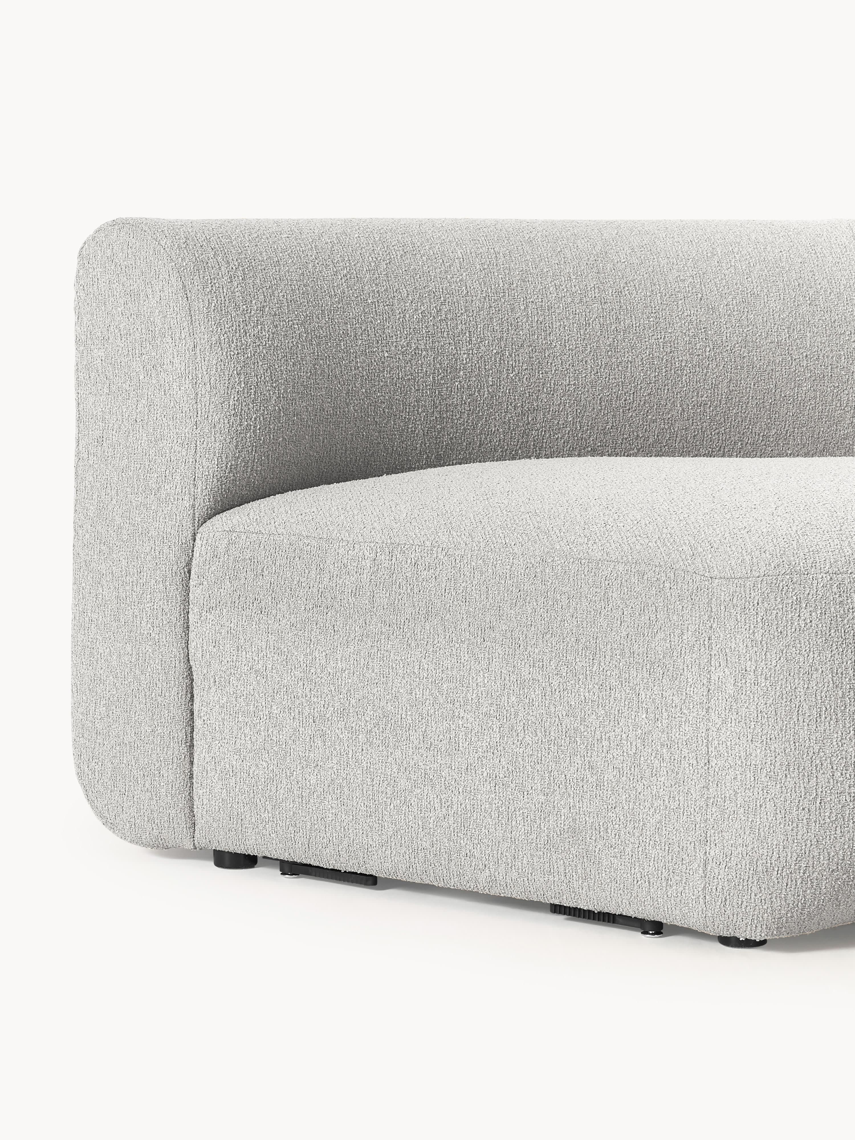Rundes Bouclé-Eckmodul Sofia