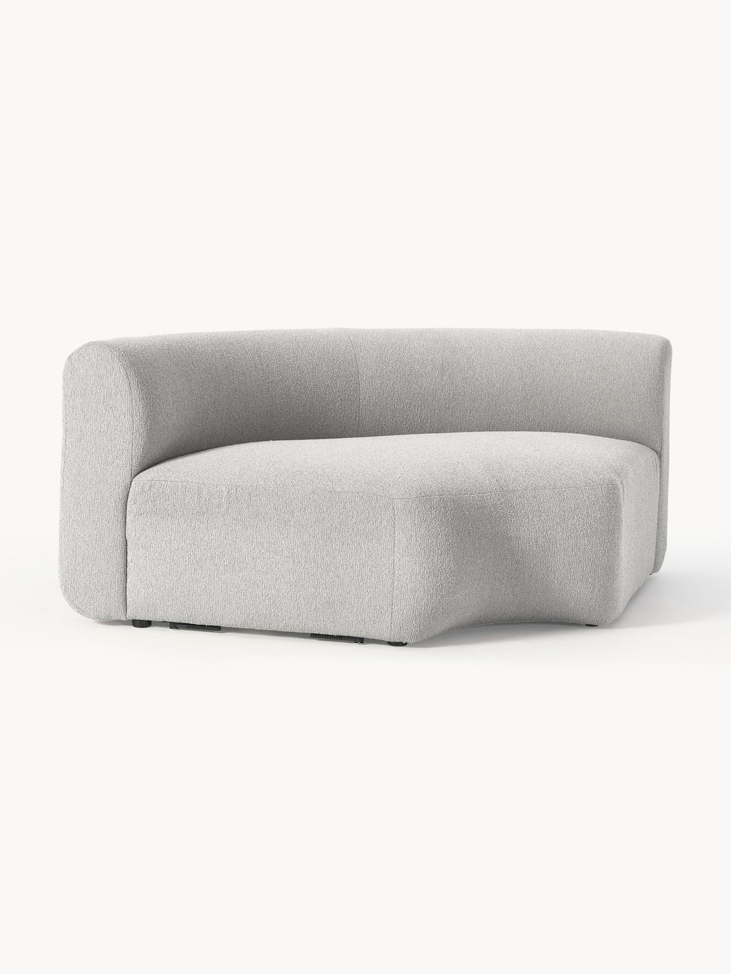 Rundes Bouclé-Eckmodul Sofia