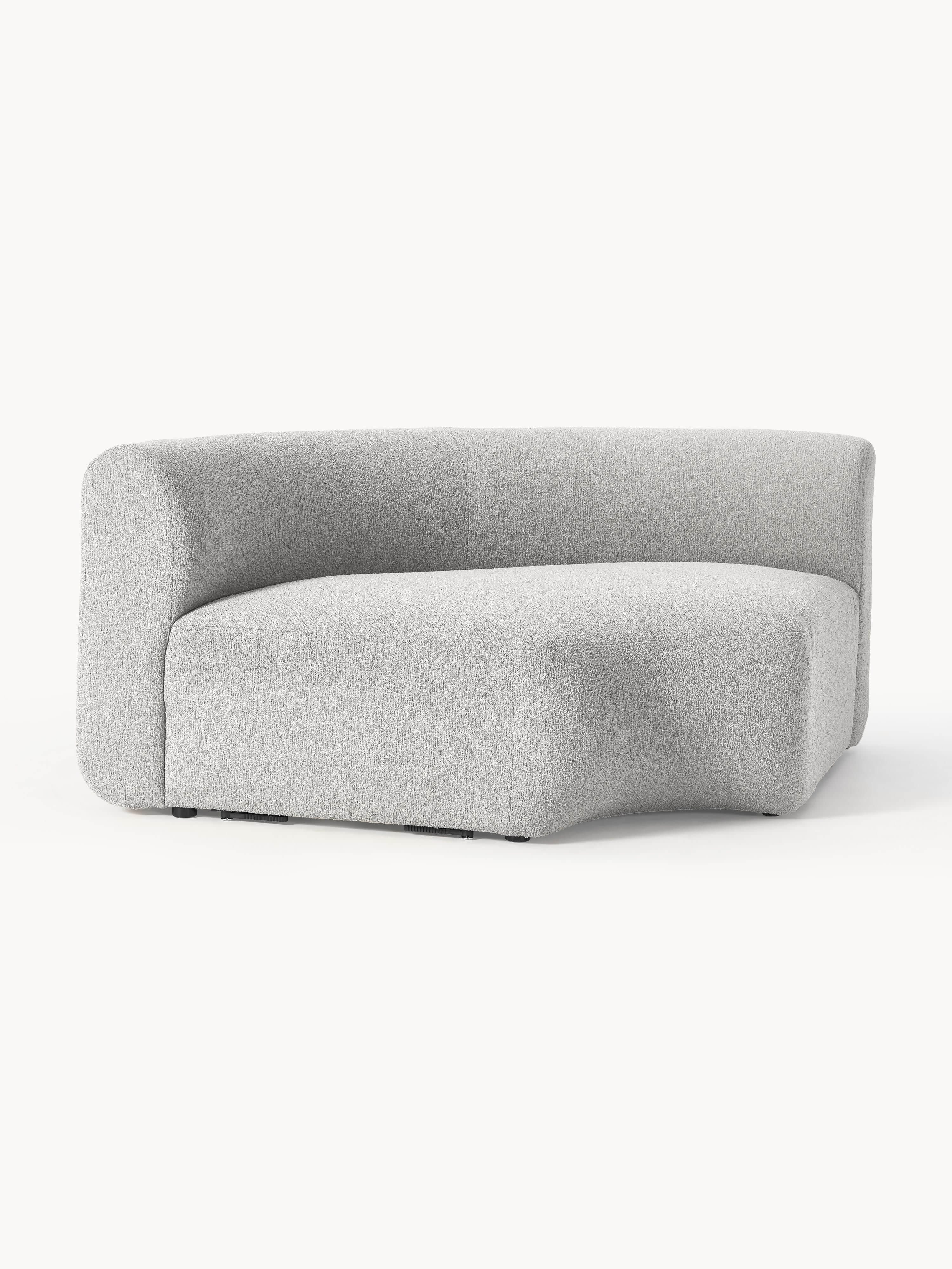 Rundes Bouclé-Eckmodul Sofia
