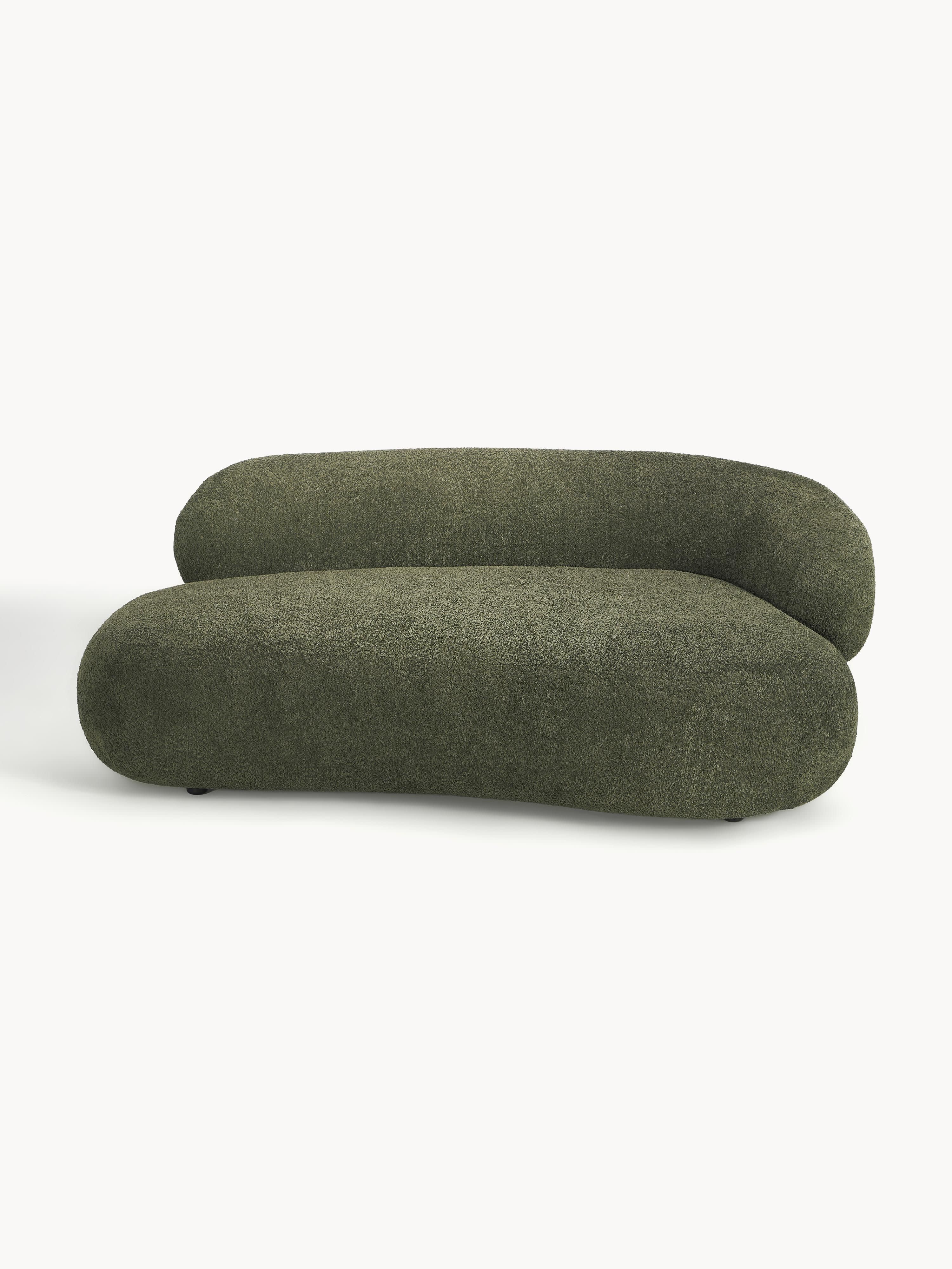 Galeriebild 1 - Sofa Alba (2-Sitzer) aus Teddy-Bouclé