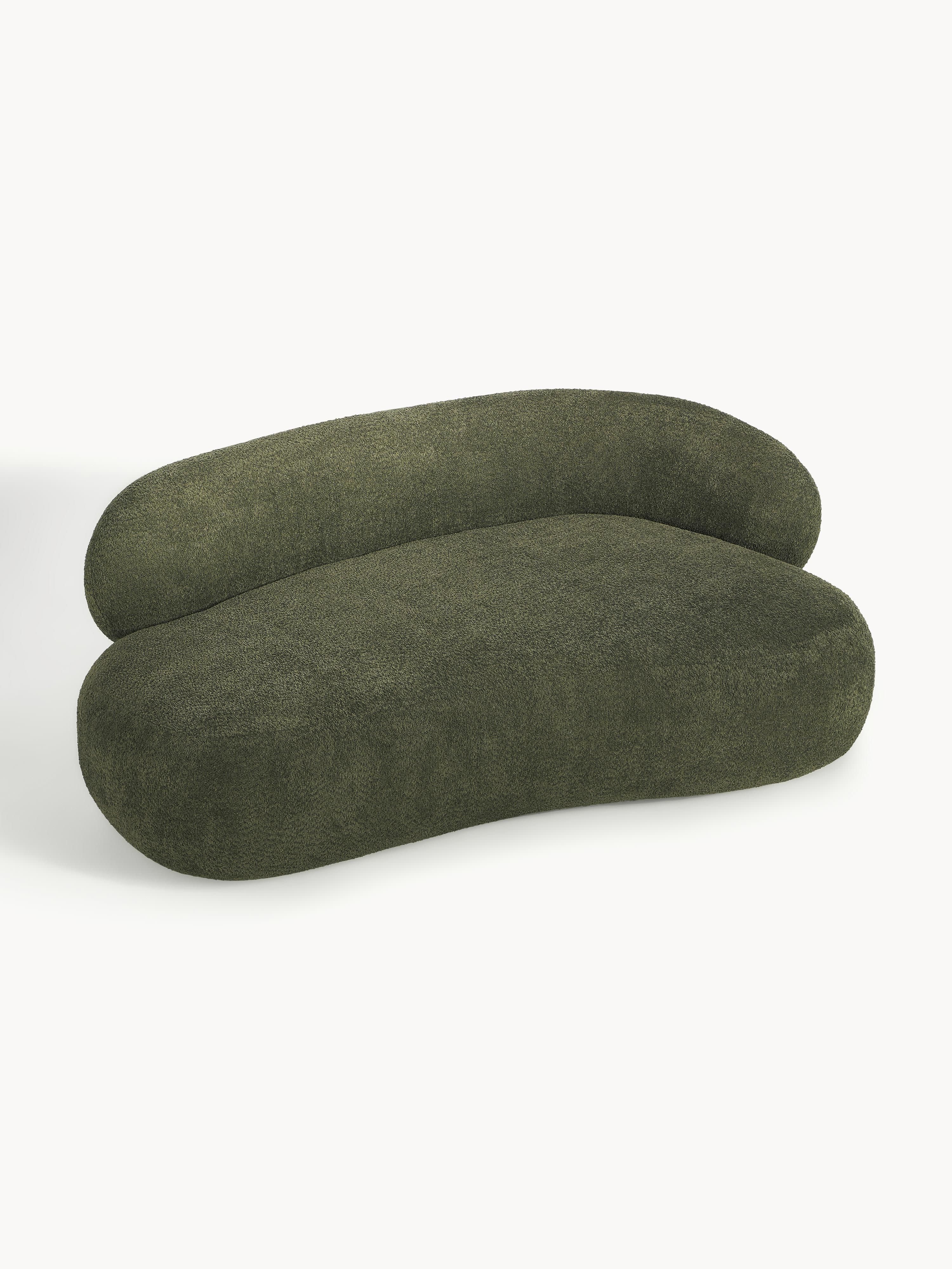 Sofa Alba (2-Sitzer) aus Teddy-Bouclé