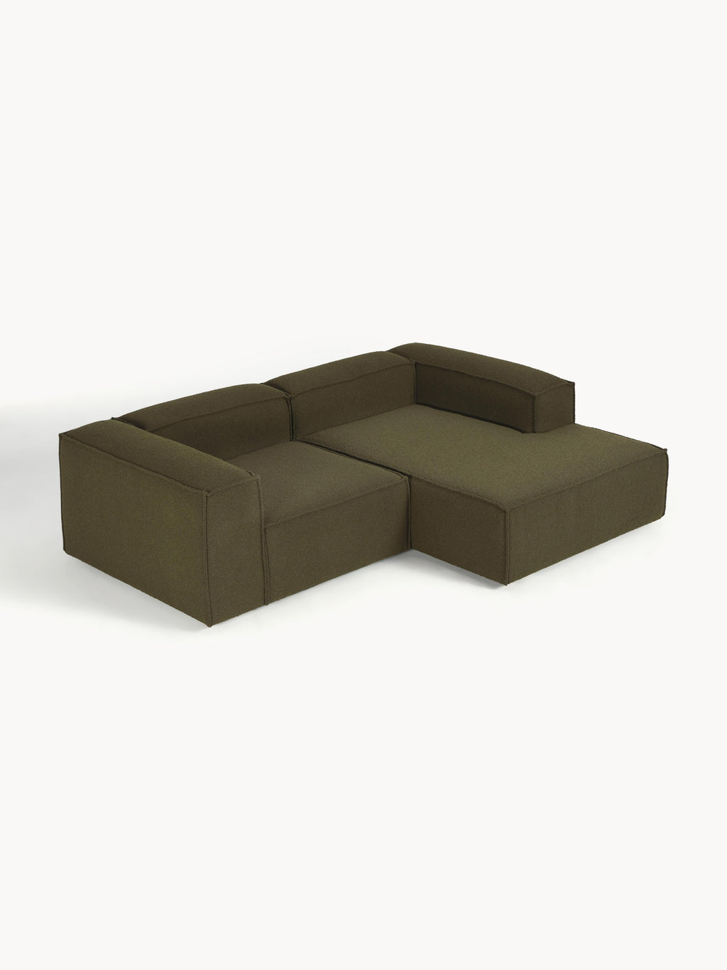 Modulares Bouclé-Ecksofa Lennon (2-Sitzer)