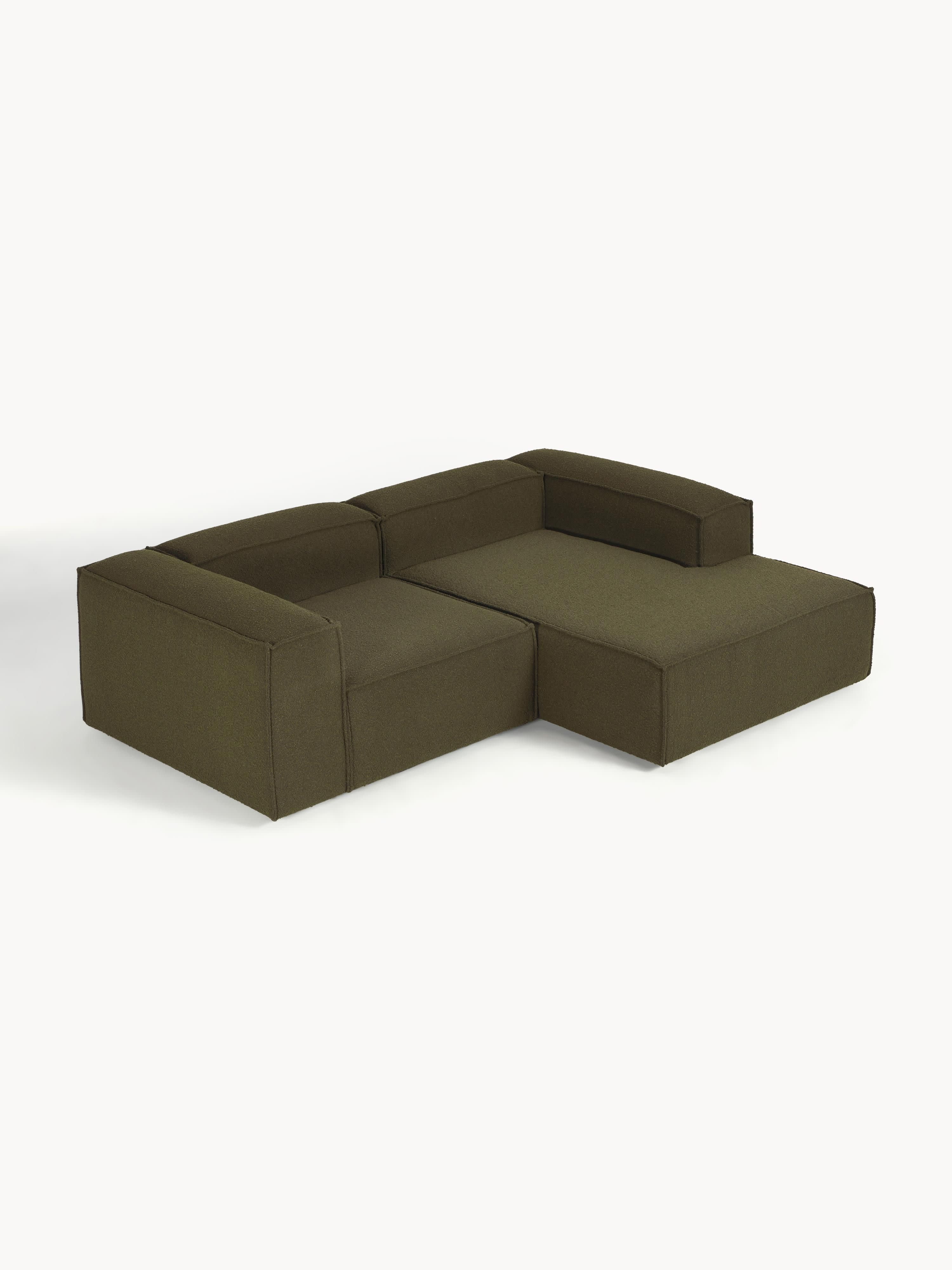 Modulares Bouclé-Ecksofa Lennon (2-Sitzer)