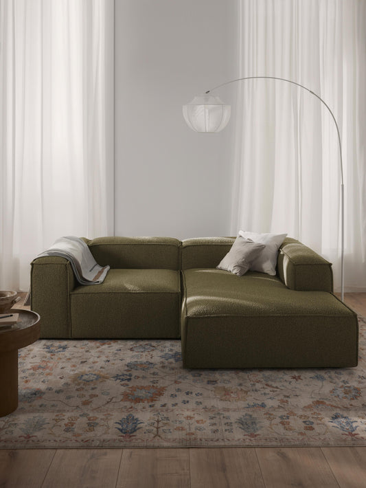 Modulares Bouclé-Ecksofa Lennon (2-Sitzer)