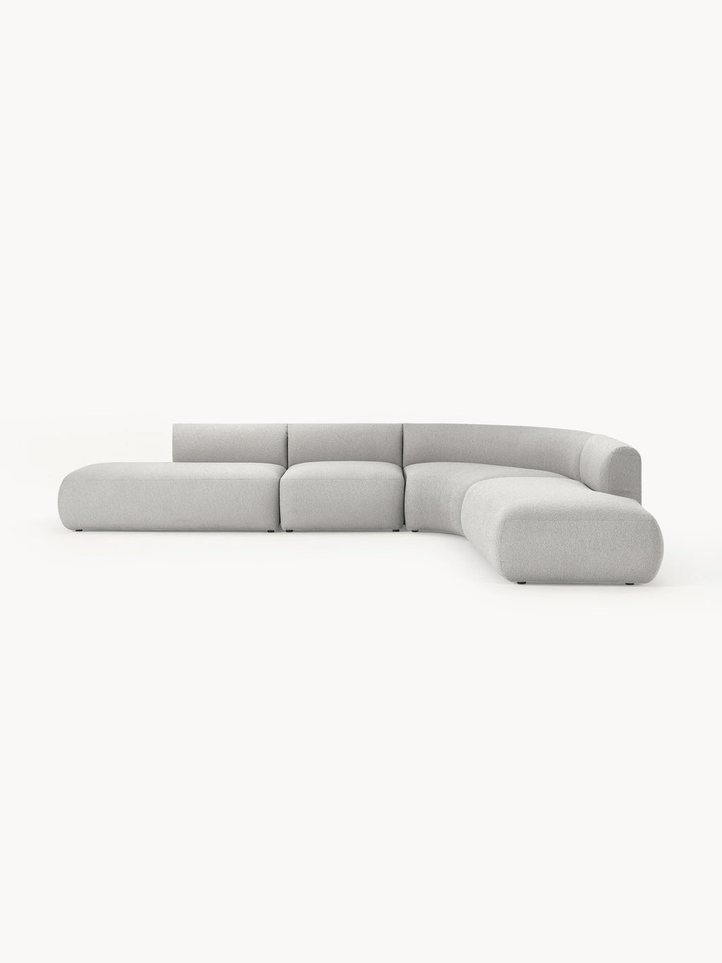Galeriebild 1 - Modulares Bouclé-Ecksofa Sofia (4-Sitzer)