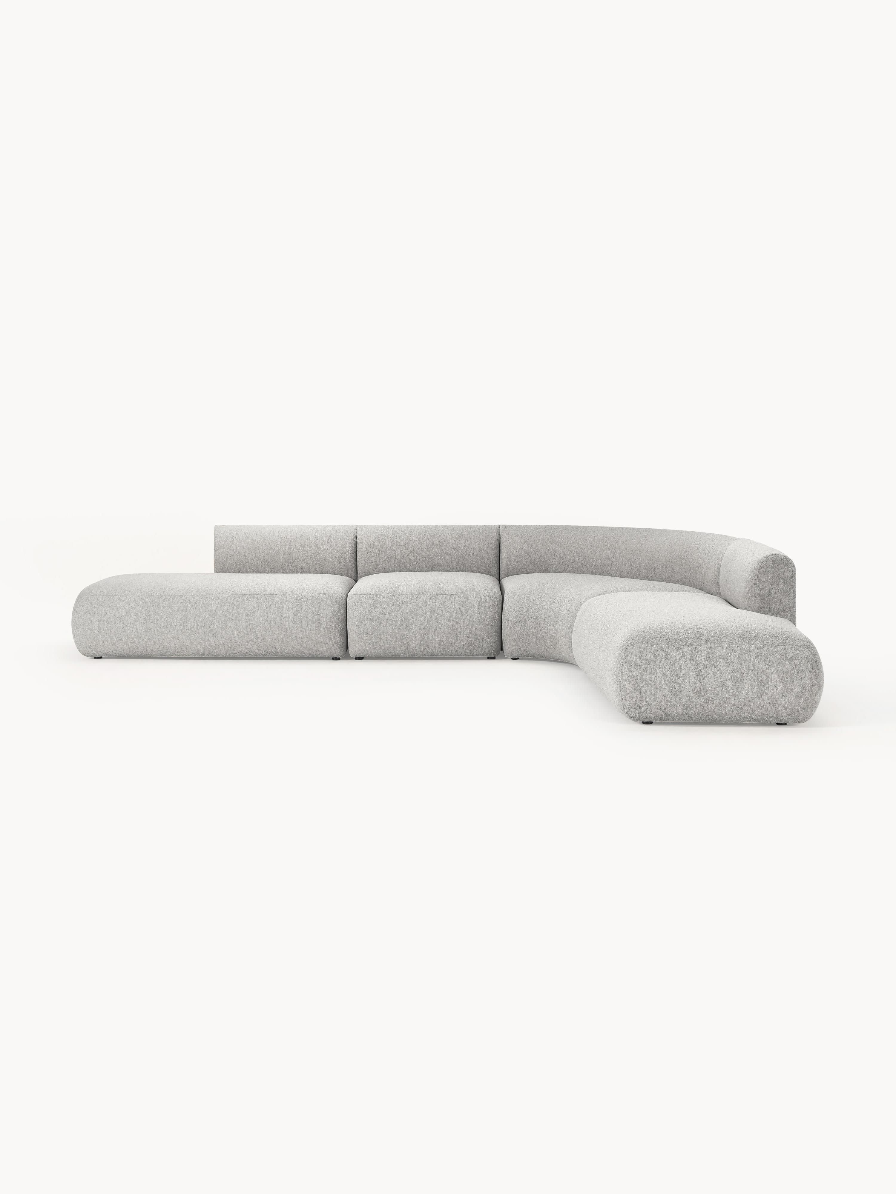 Galeriebild 1 - Modulares Bouclé-Ecksofa Sofia (4-Sitzer)