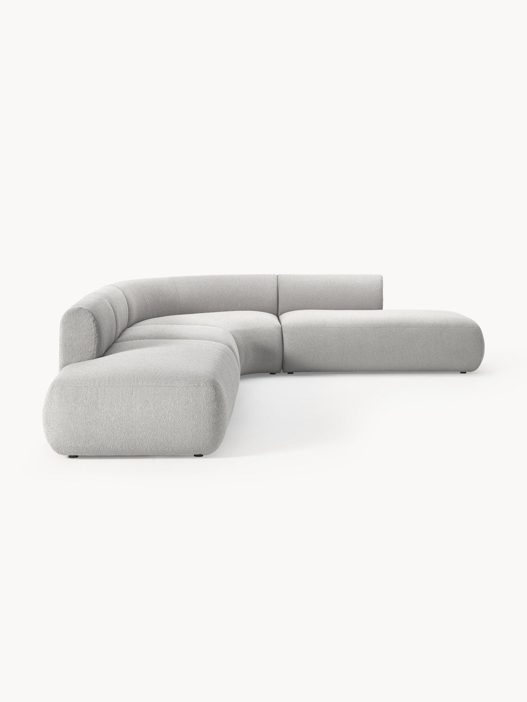 Modulares Bouclé-Ecksofa Sofia (4-Sitzer)