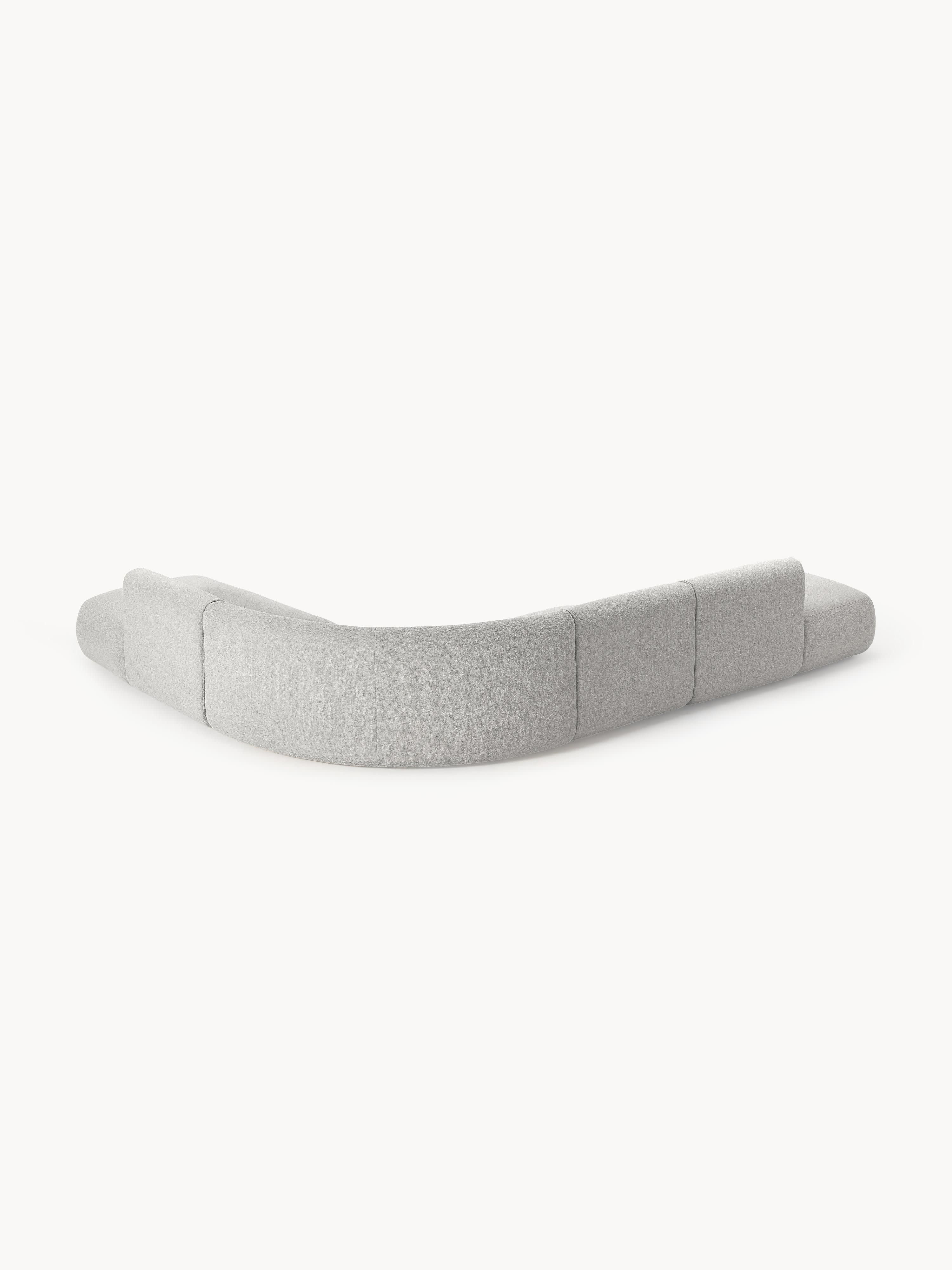 Modulares Bouclé-Ecksofa Sofia (4-Sitzer)
