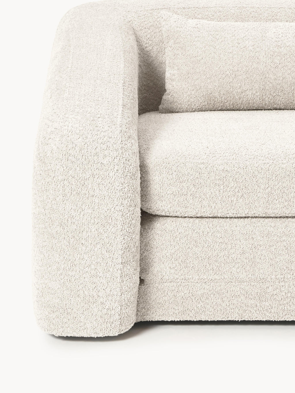 Schlafsofa Eliot (2-Sitzer) aus Teddy-Bouclé