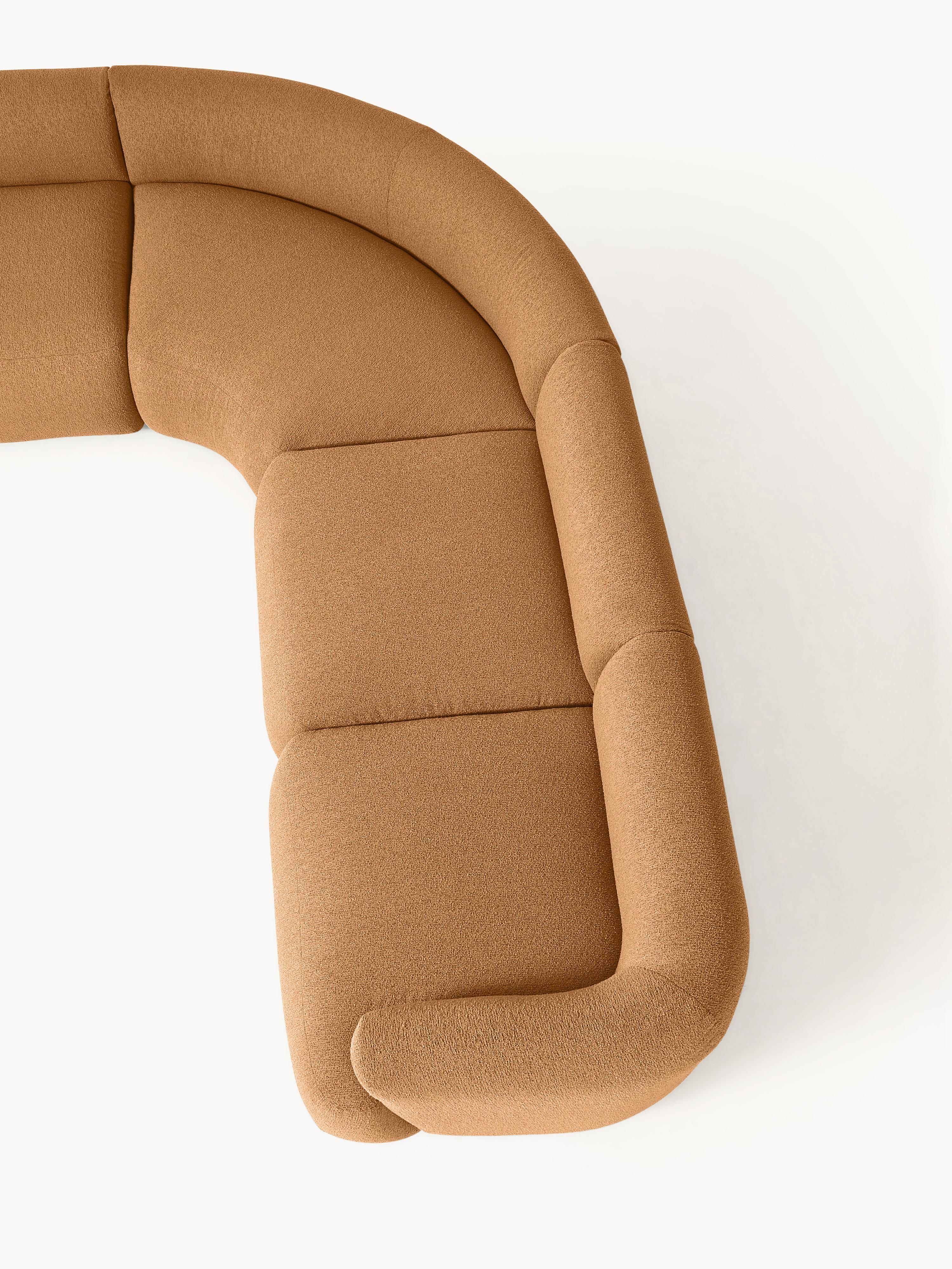 Modulares Bouclé-Ecksofa Sofia (4-Sitzer)
