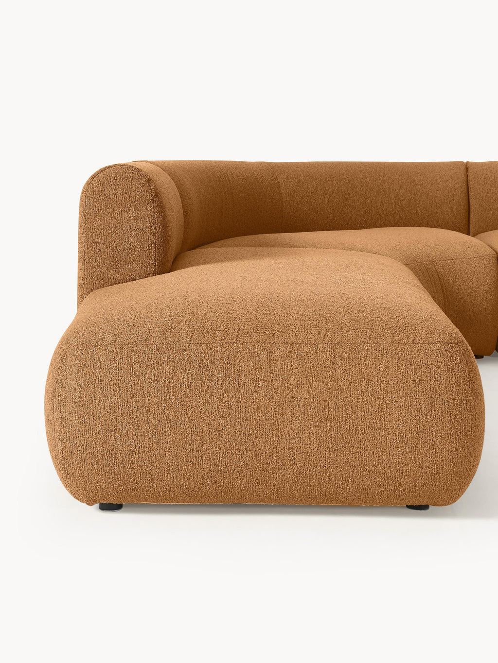 Modulares Bouclé-Ecksofa Sofia (4-Sitzer)