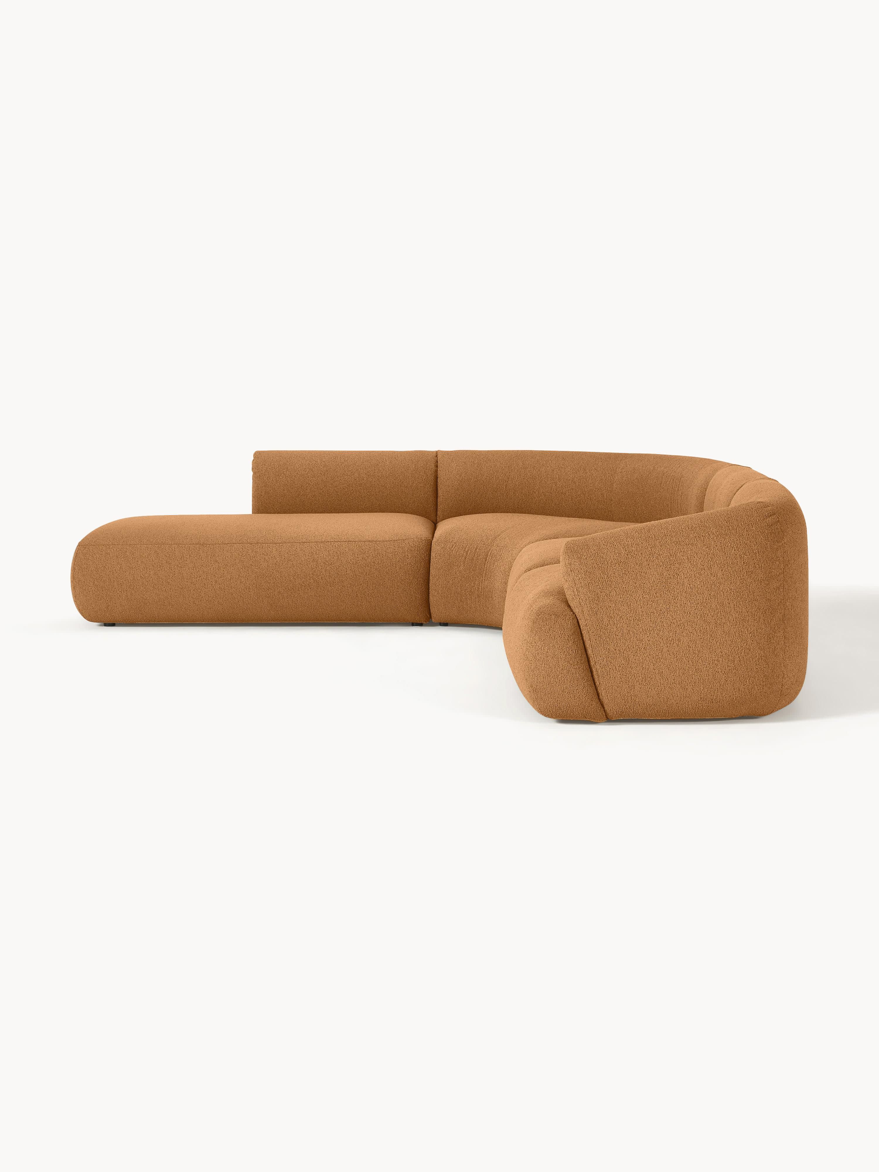 Modulares Bouclé-Ecksofa Sofia (4-Sitzer)