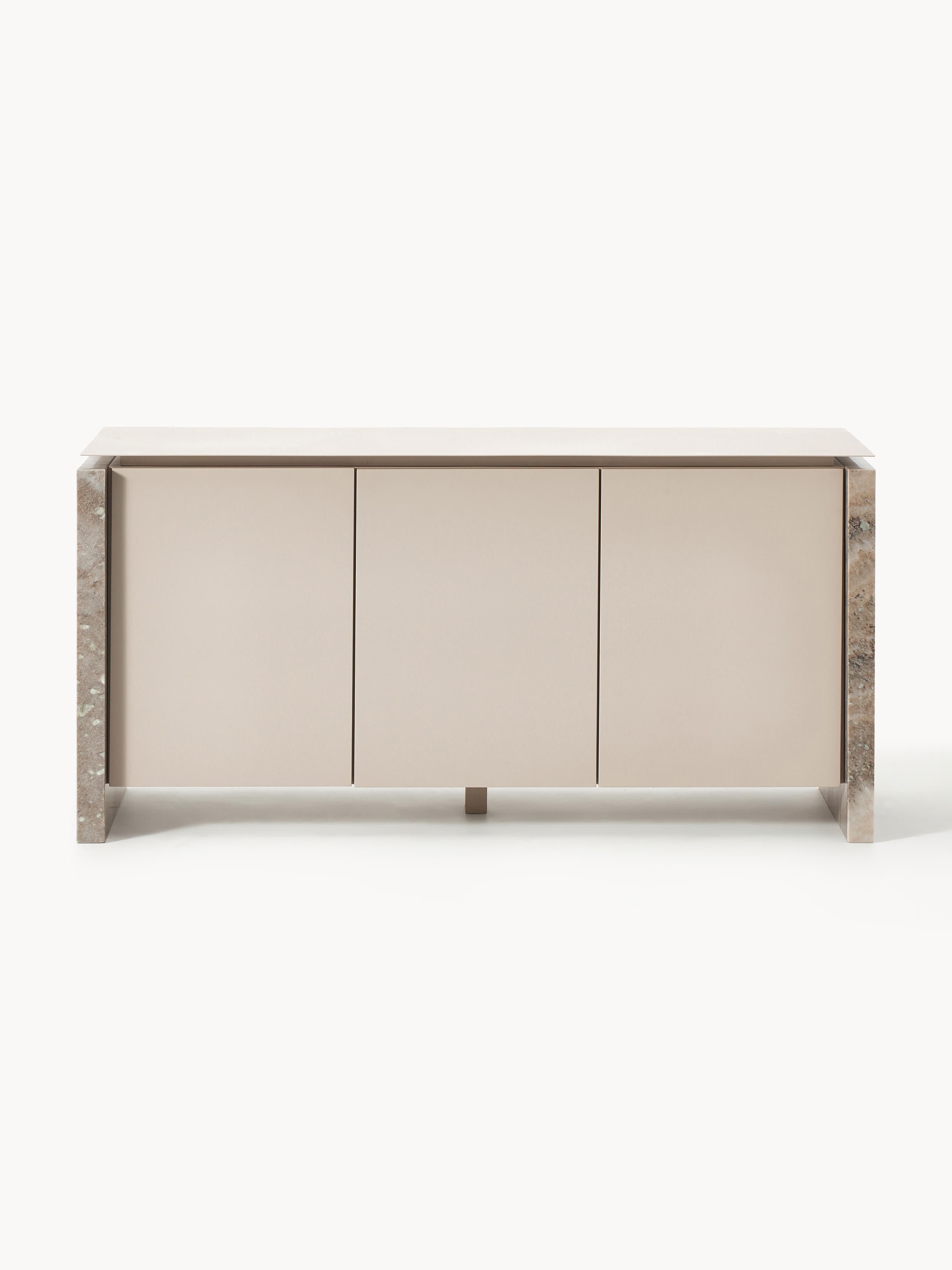Sideboard Bruce aus Marmor und Metall
