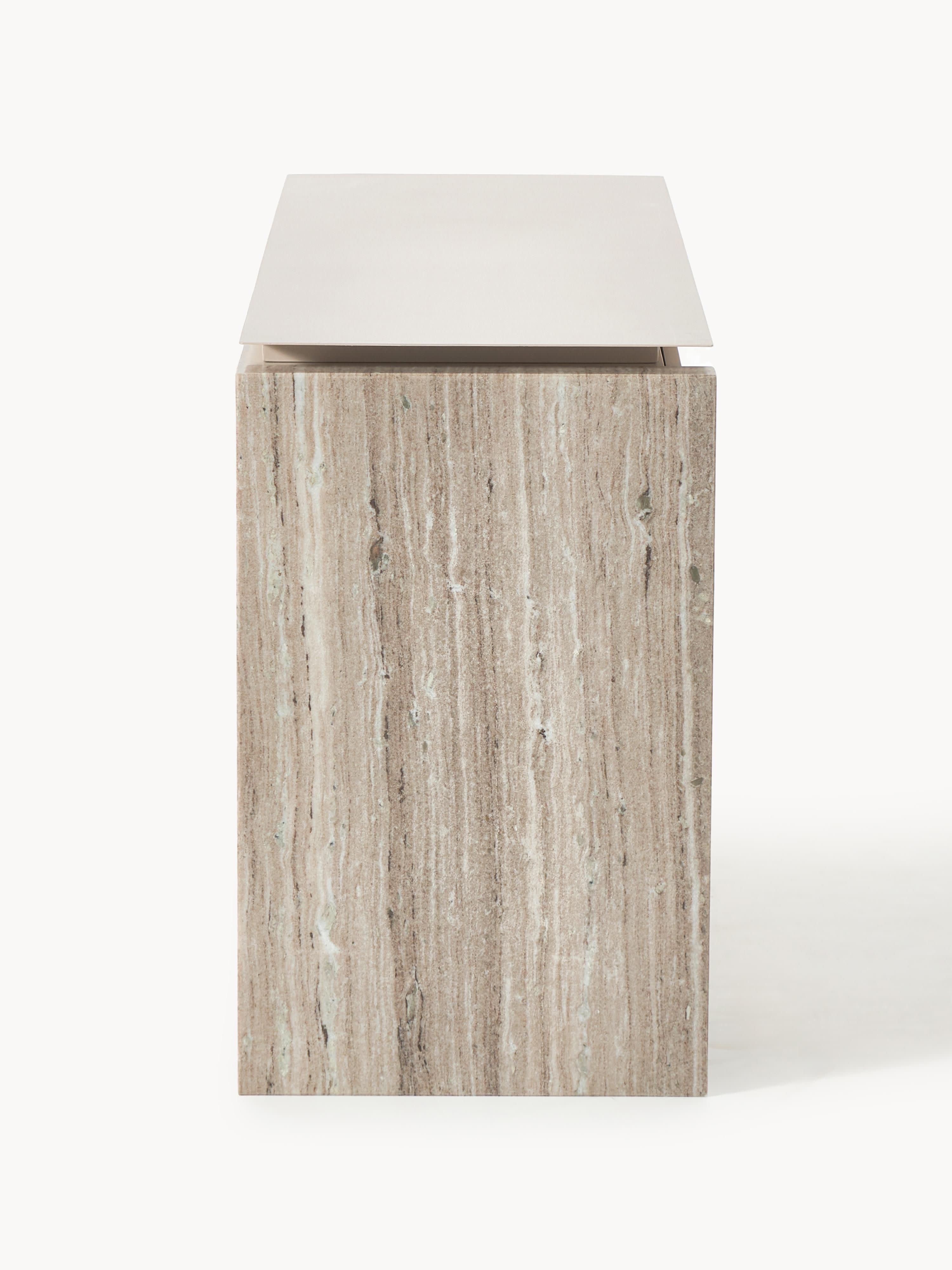 Sideboard Bruce aus Marmor und Metall