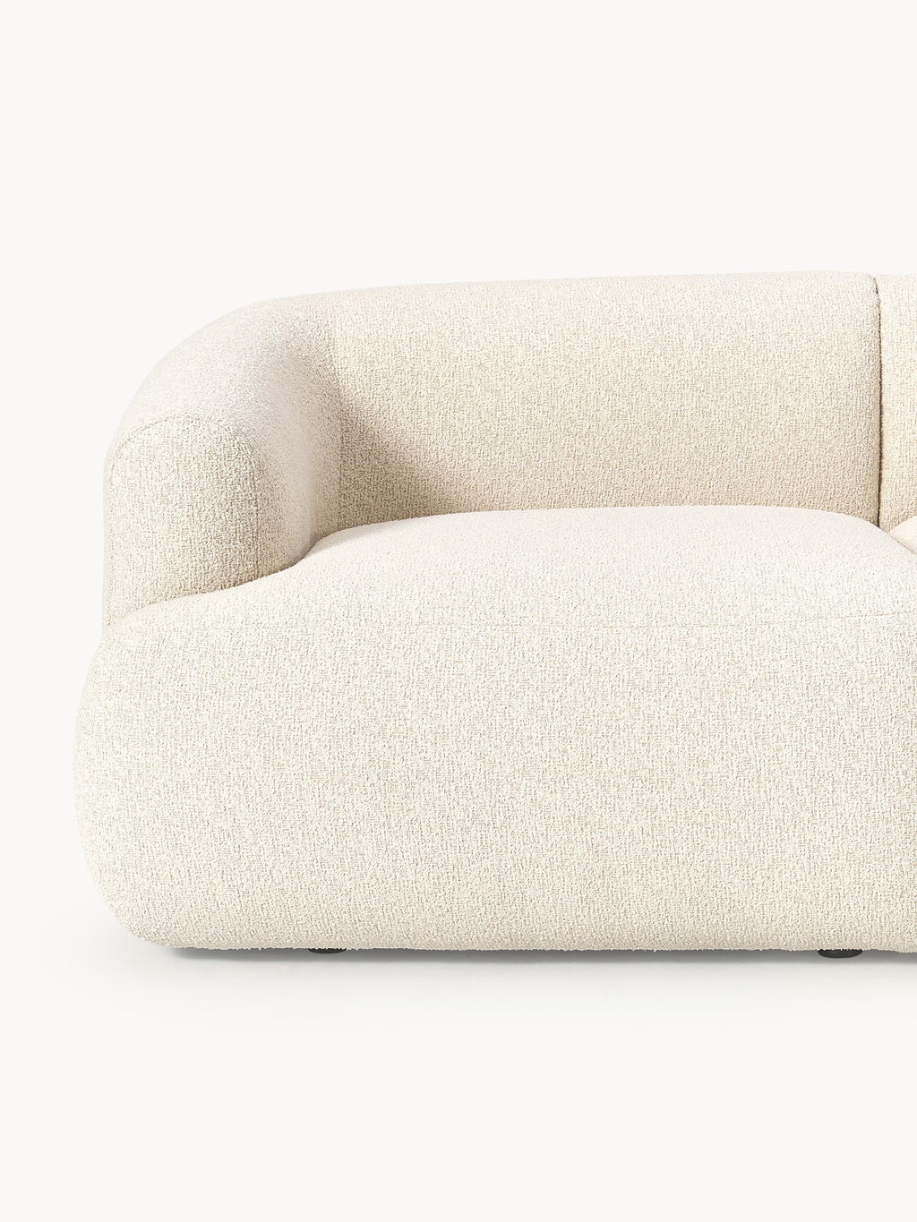 Modulares Bouclé-Ecksofa Sofia (4-Sitzer)