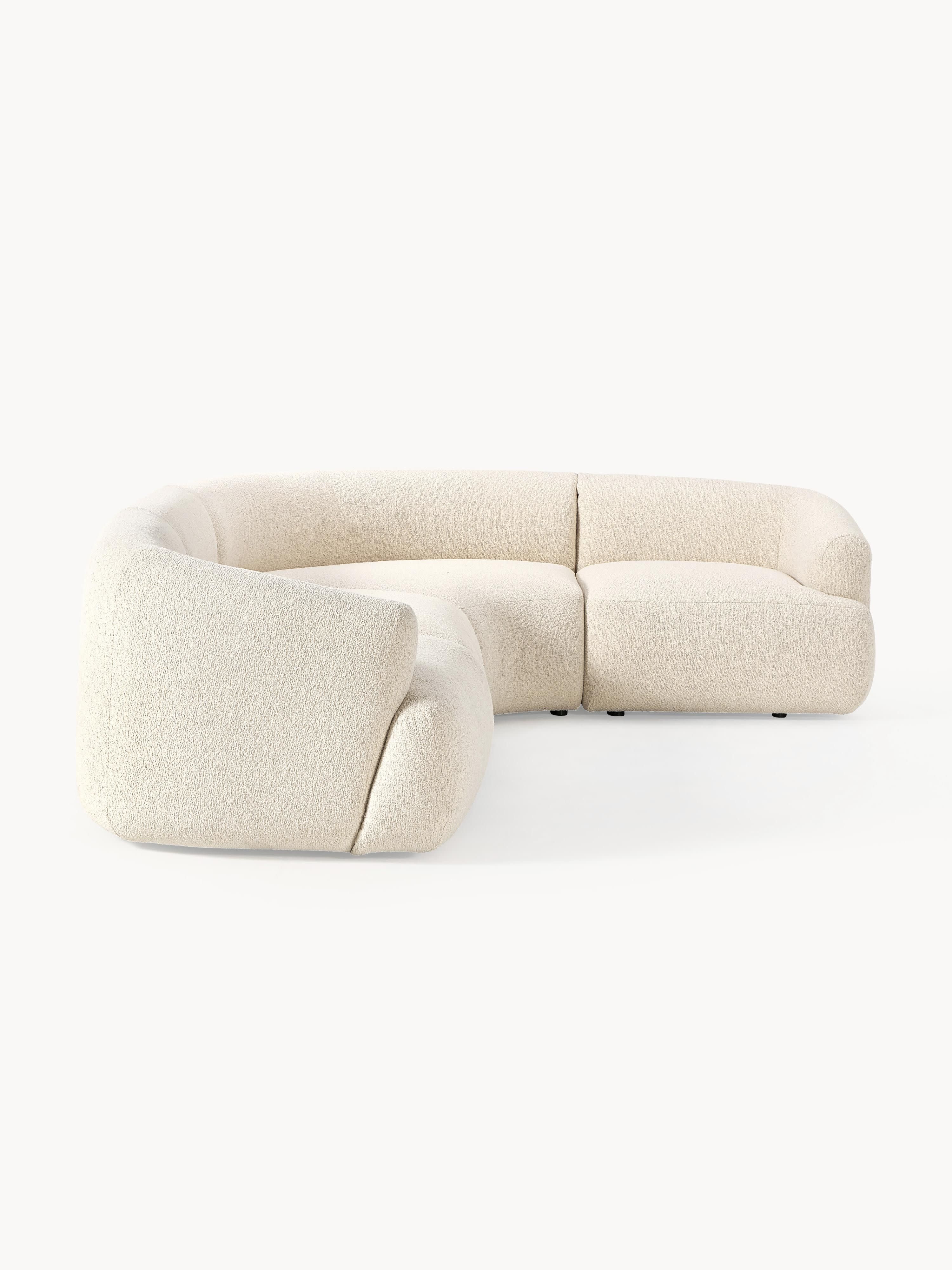 Modulares Bouclé-Ecksofa Sofia (4-Sitzer)