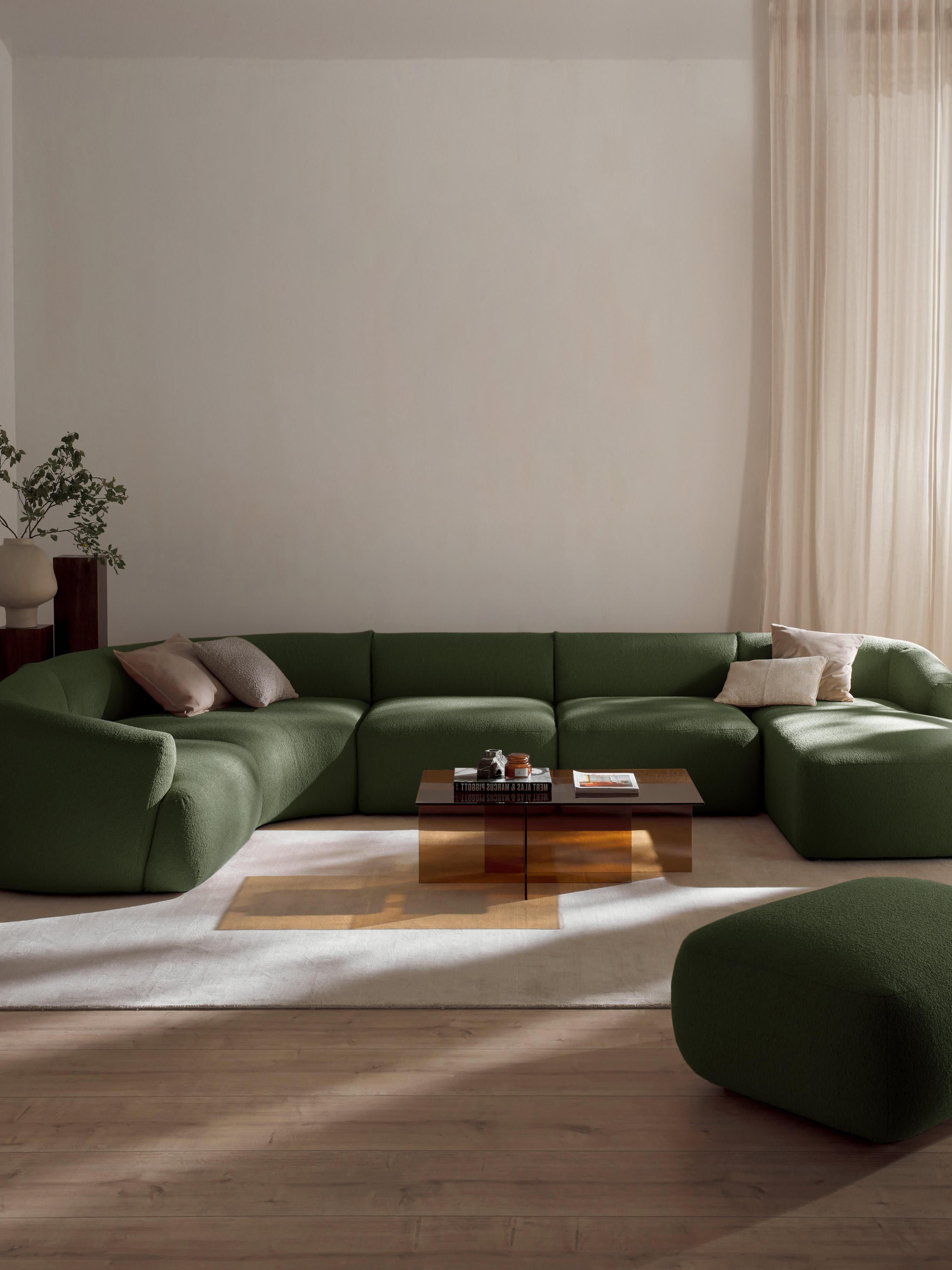 Modulares Bouclé-XL-Sofa Sofia