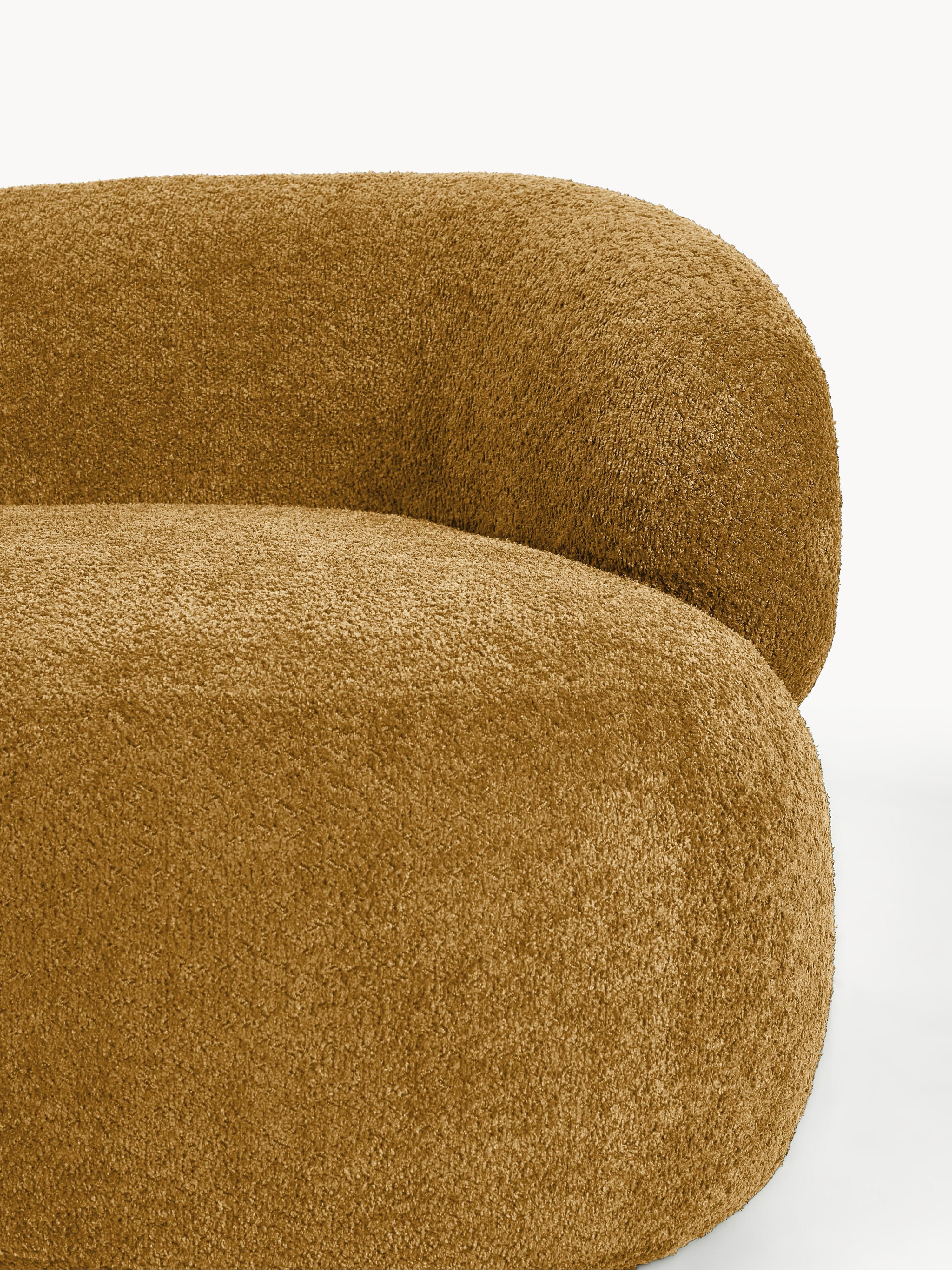 Loungesessel Alba aus Teddy-Bouclé
