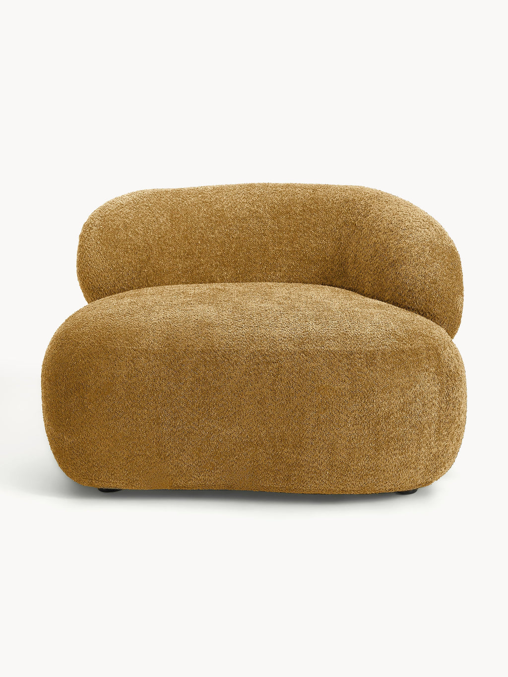 Loungesessel Alba aus Teddy-Bouclé