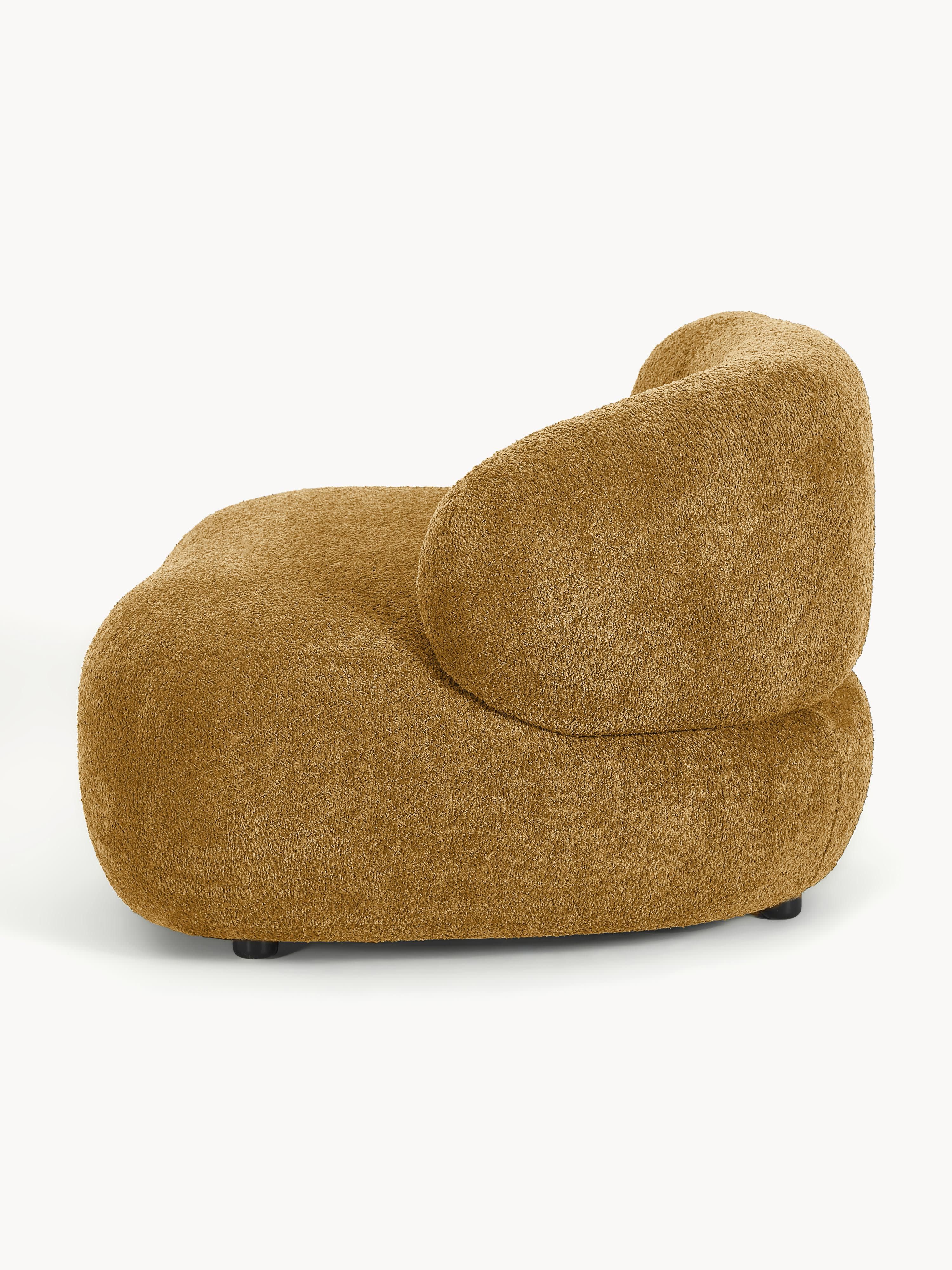 Loungesessel Alba aus Teddy-Bouclé