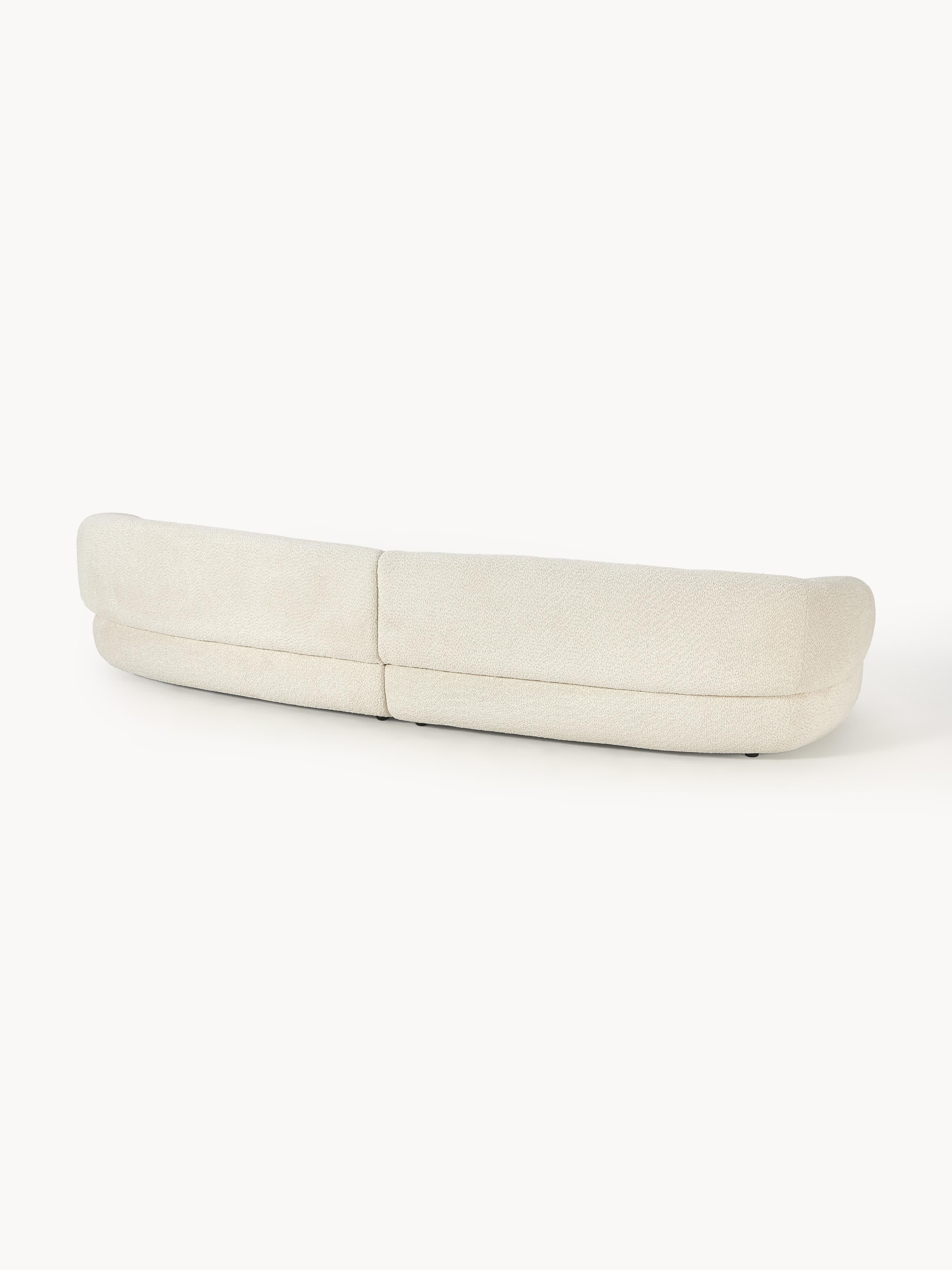 Sofa Alba (4-Sitzer) aus Teddy-Bouclé