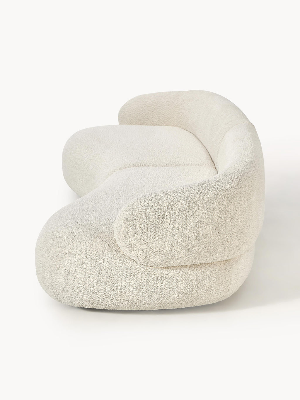 Sofa Alba (4-Sitzer) aus Teddy-Bouclé